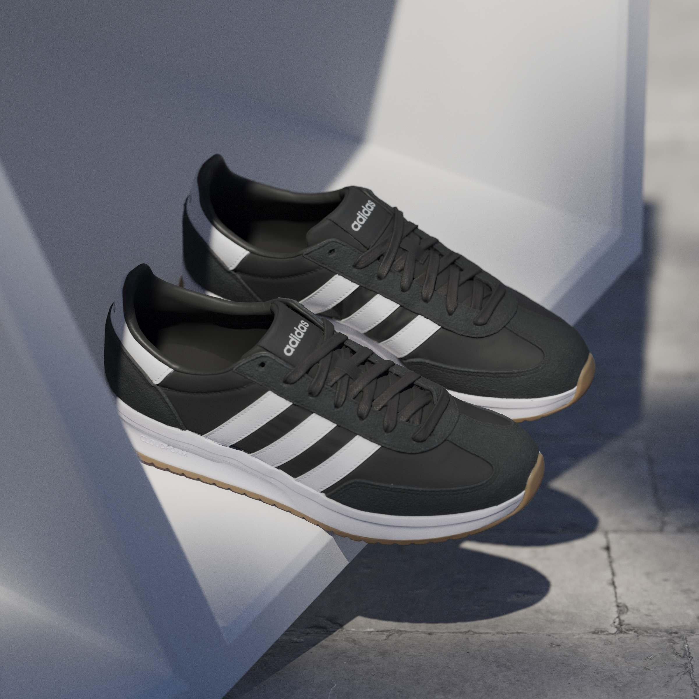 Black/White - adidas - Run 70s 2.0 Low-Top Trainers Mens - 12