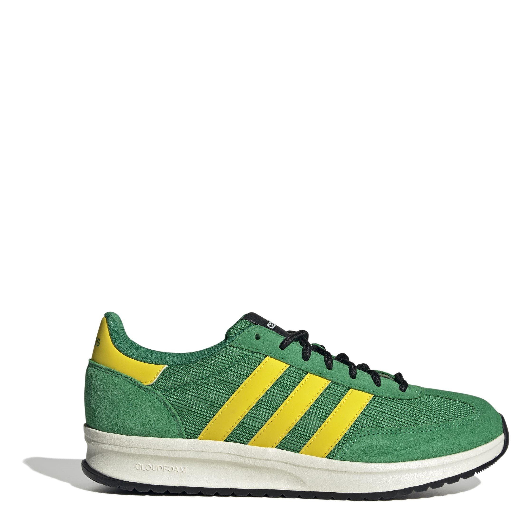 Adidas Men's Run 70S 2.0 Low-Top Trainers - Green/Yellow - 9 (43.3)