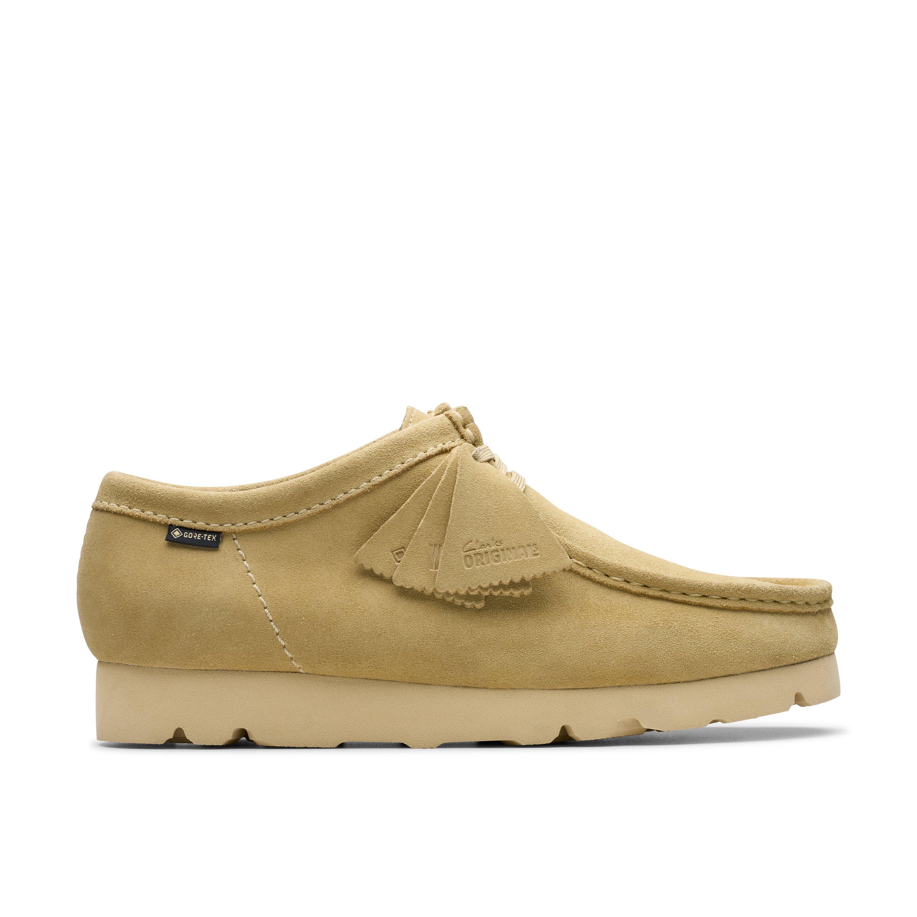 Clarks Originals Men's Wallabee GTX Moc Toe Formal Shoes - Maple Suede - Size 8 (42)