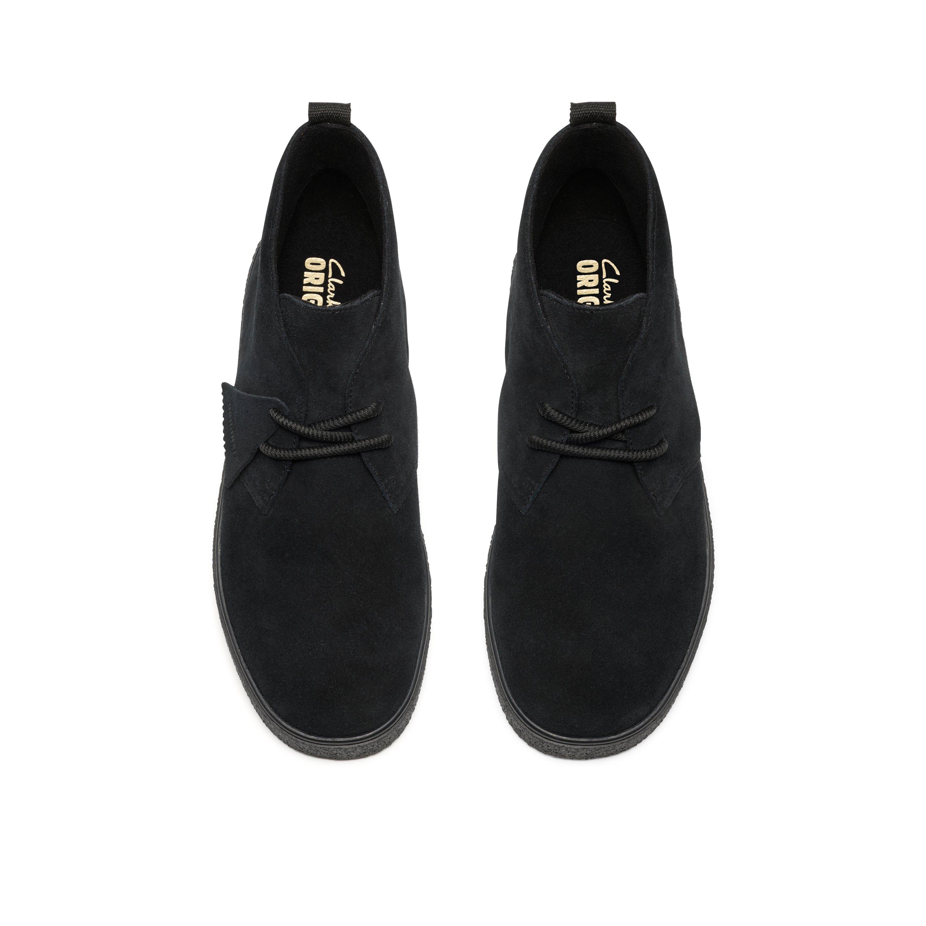 Black Suede - Clarks Originals - Clarks Boxbee Des Bt Sn64 - 6