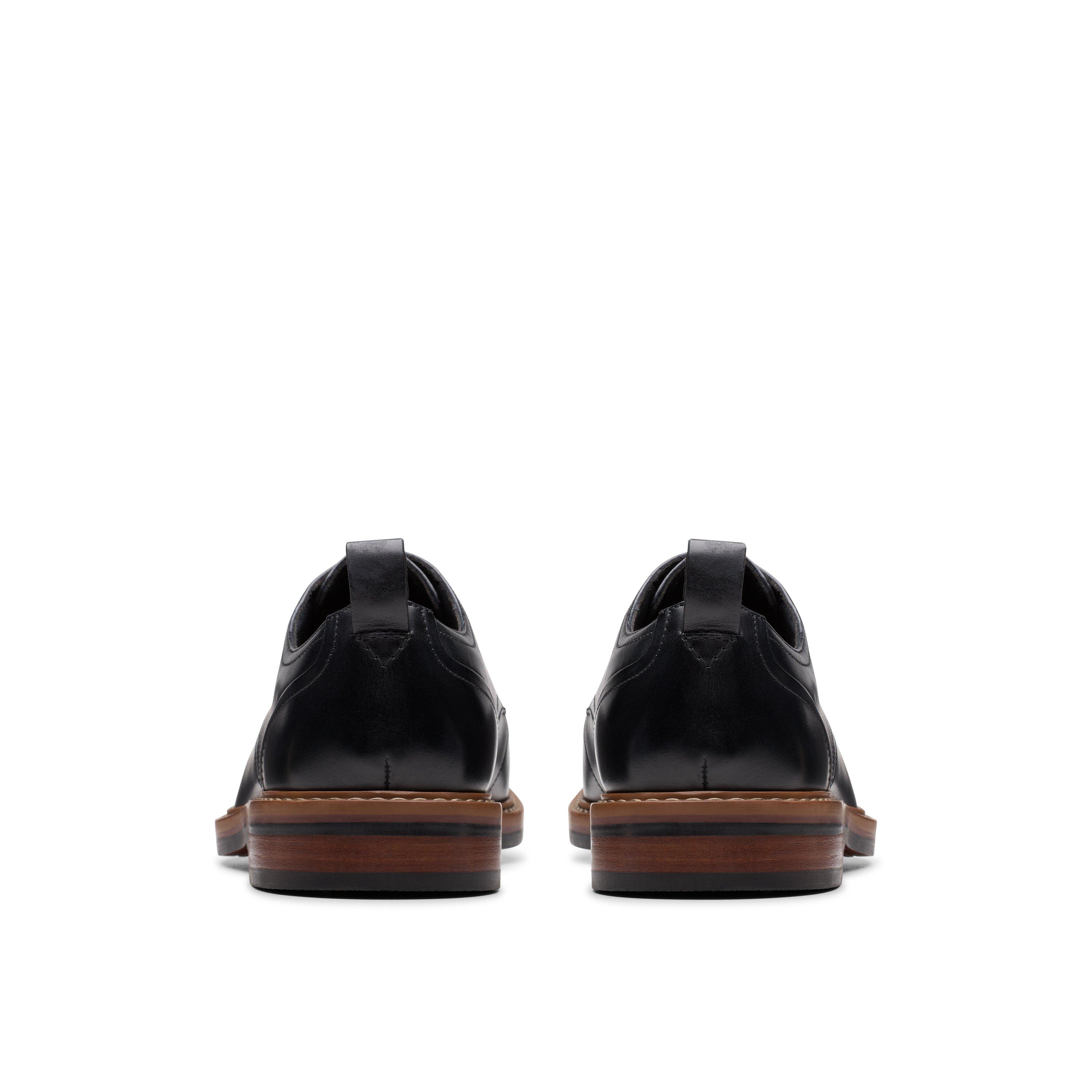 Black Leather - Clarks - Clarks Aldwin Lace Sn62 - 5