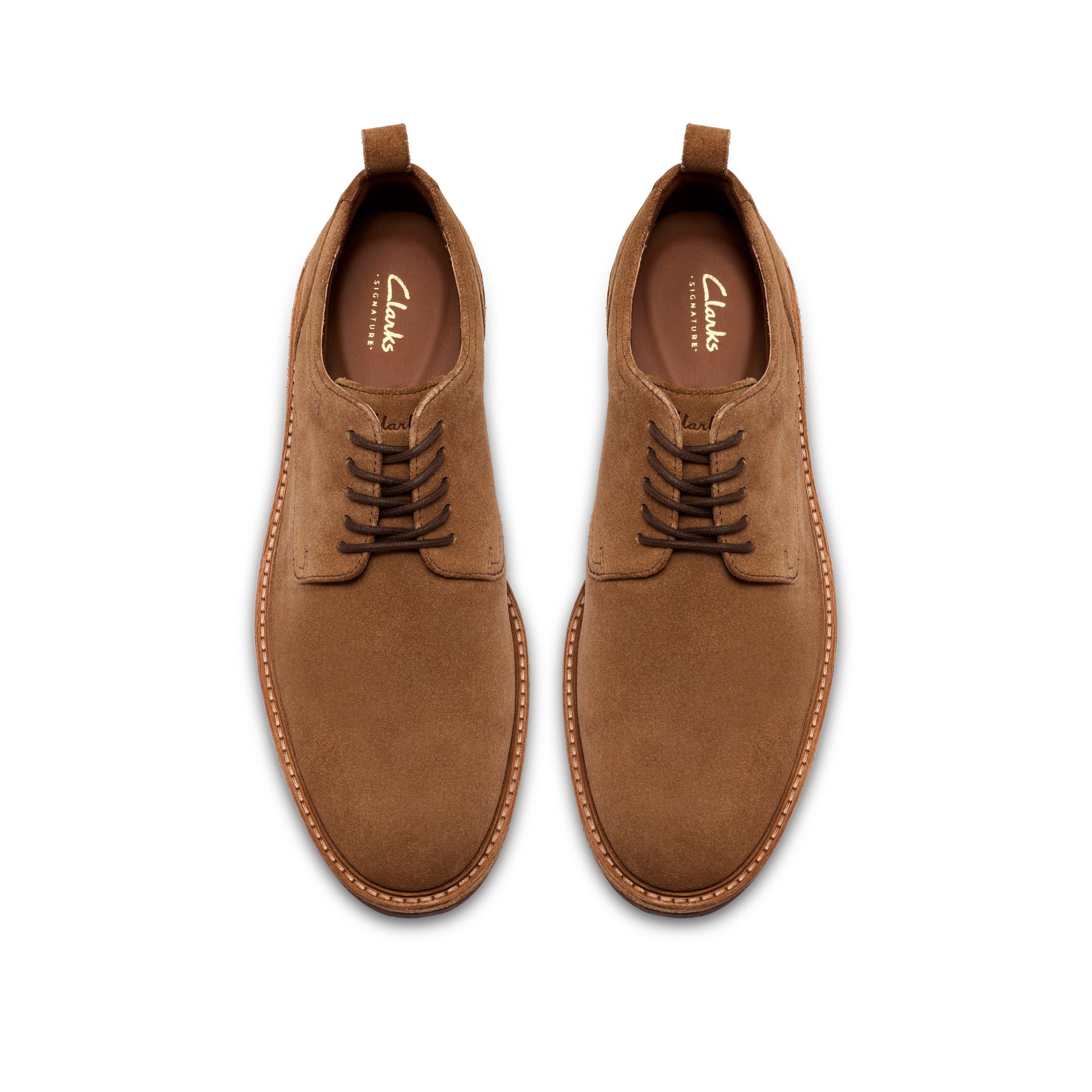 Tan Suede - Clarks - Men's Derby Shoes - 6