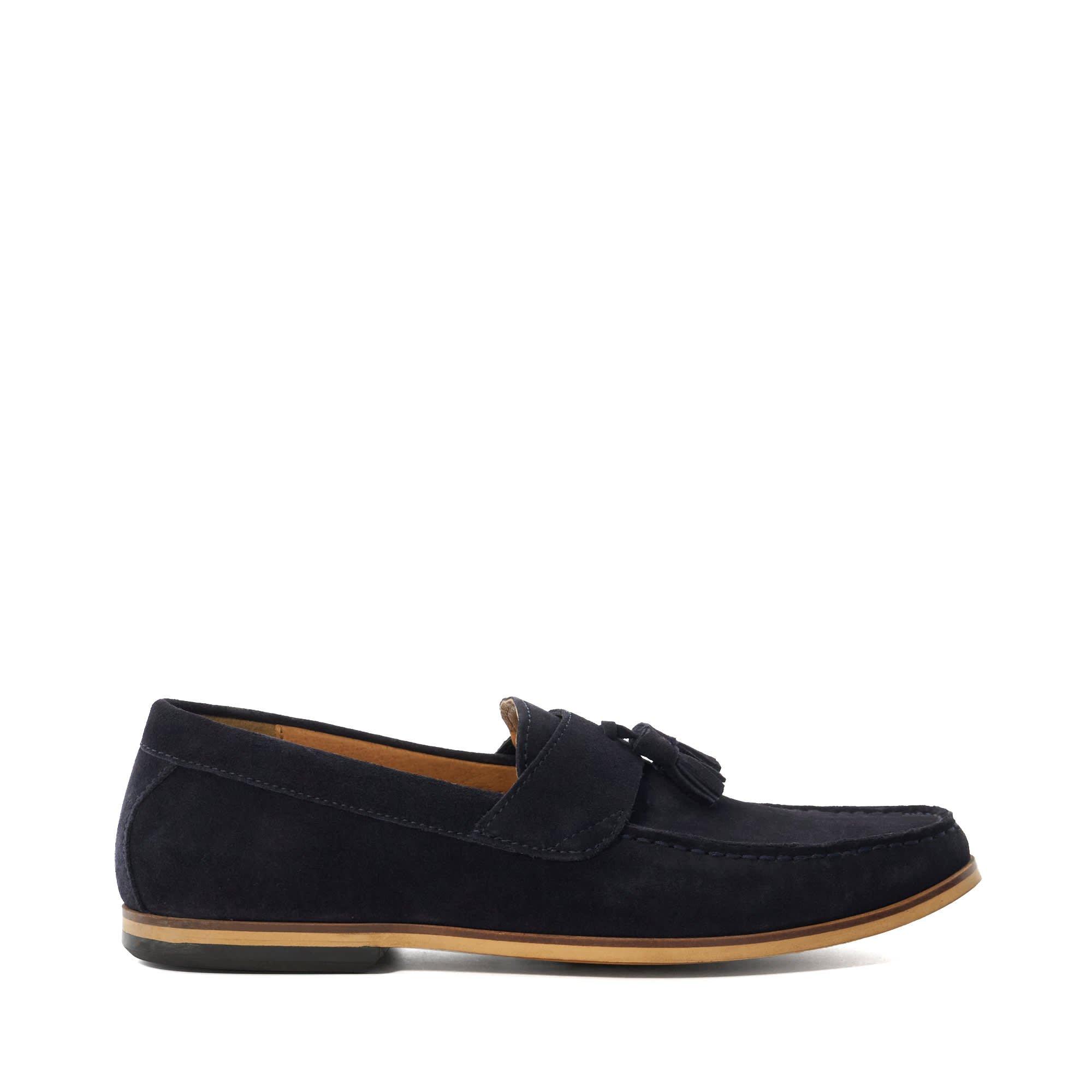 Dune London Men's Bertie Loafers - Navy Suede 164 - 12 (46)