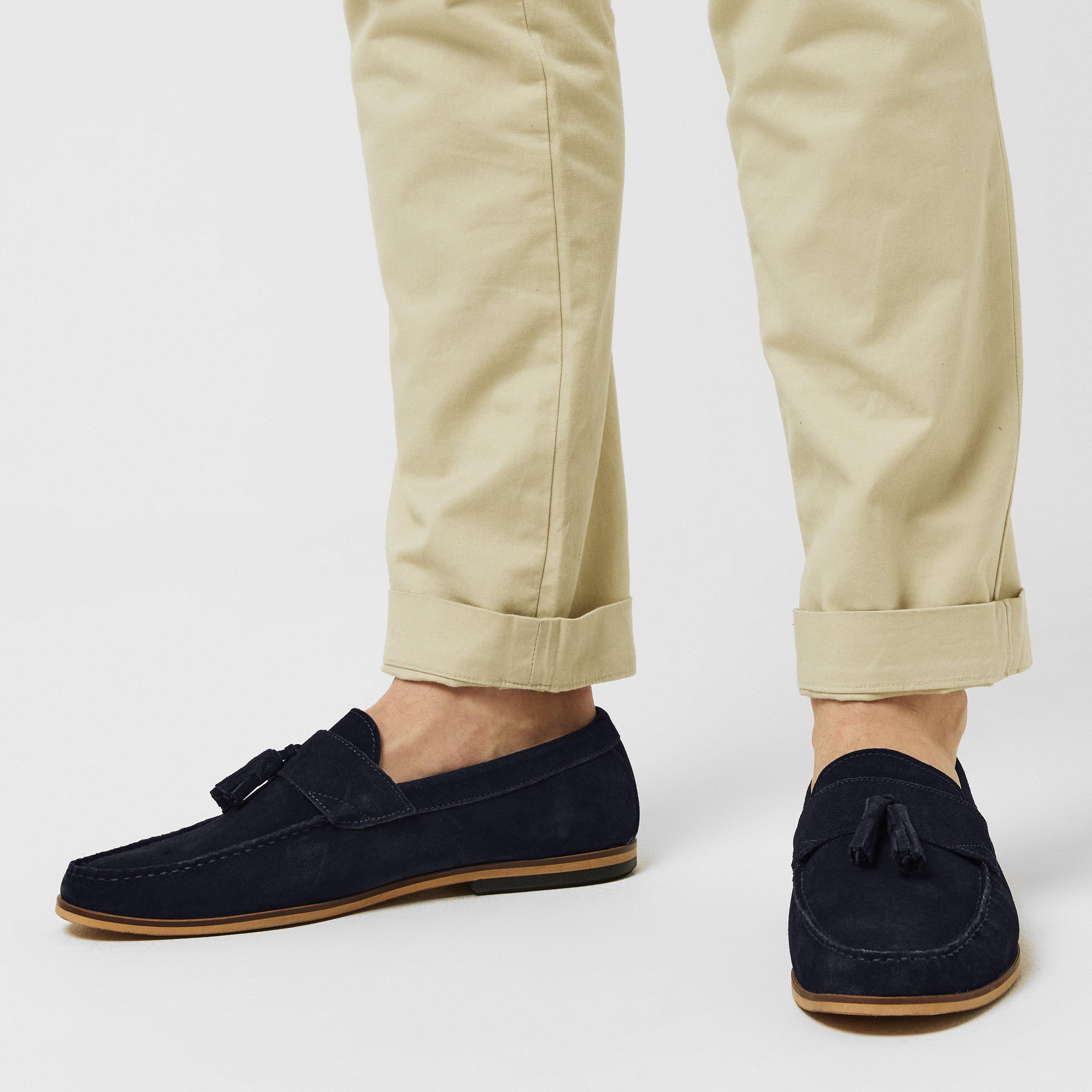 Mornarsko plava antilop 164 - Dune London - Bertie Loafers - 3