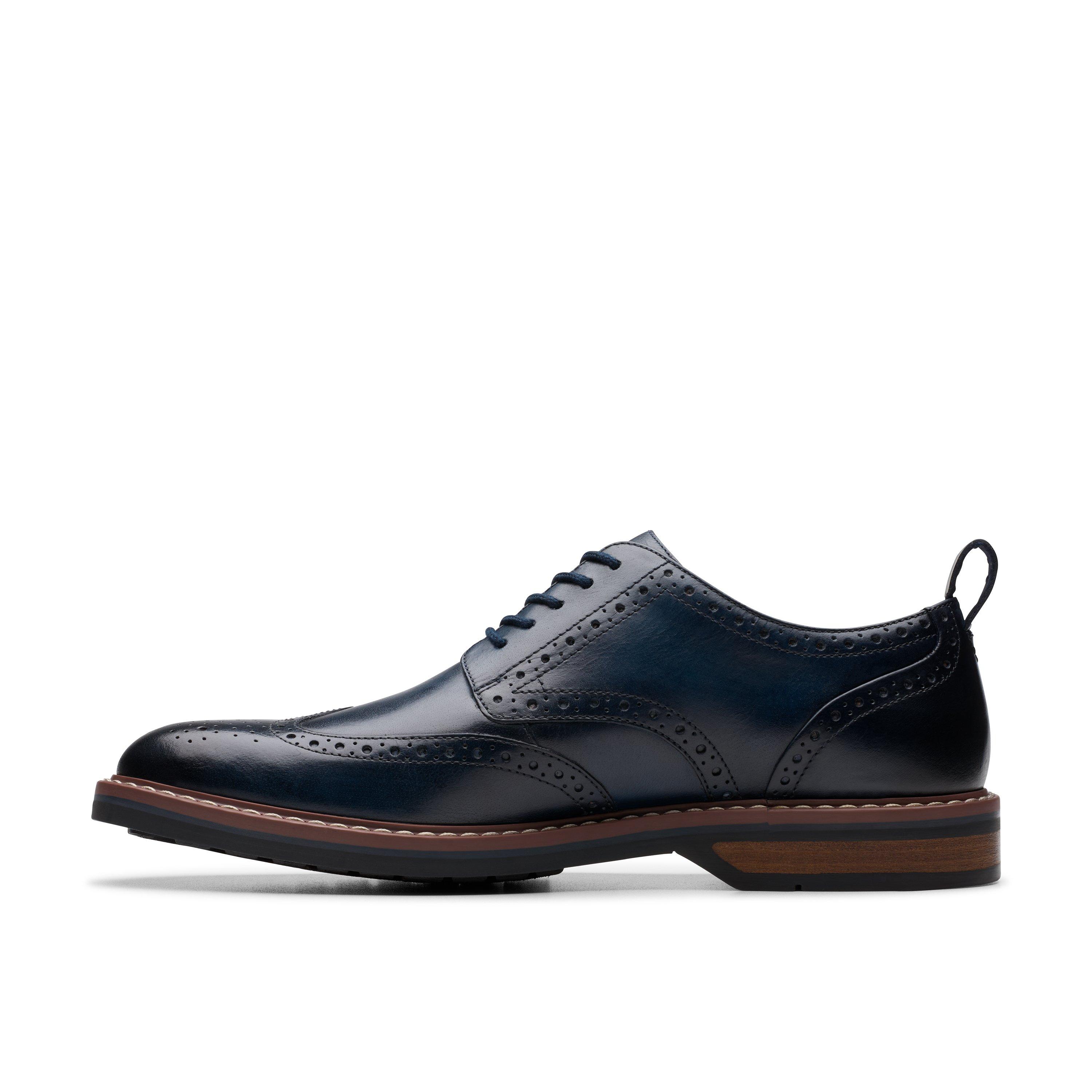 Marineblødt læder - Clarks - Men's Brogues - 2