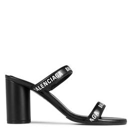 Balenciaga Logo Round Mules