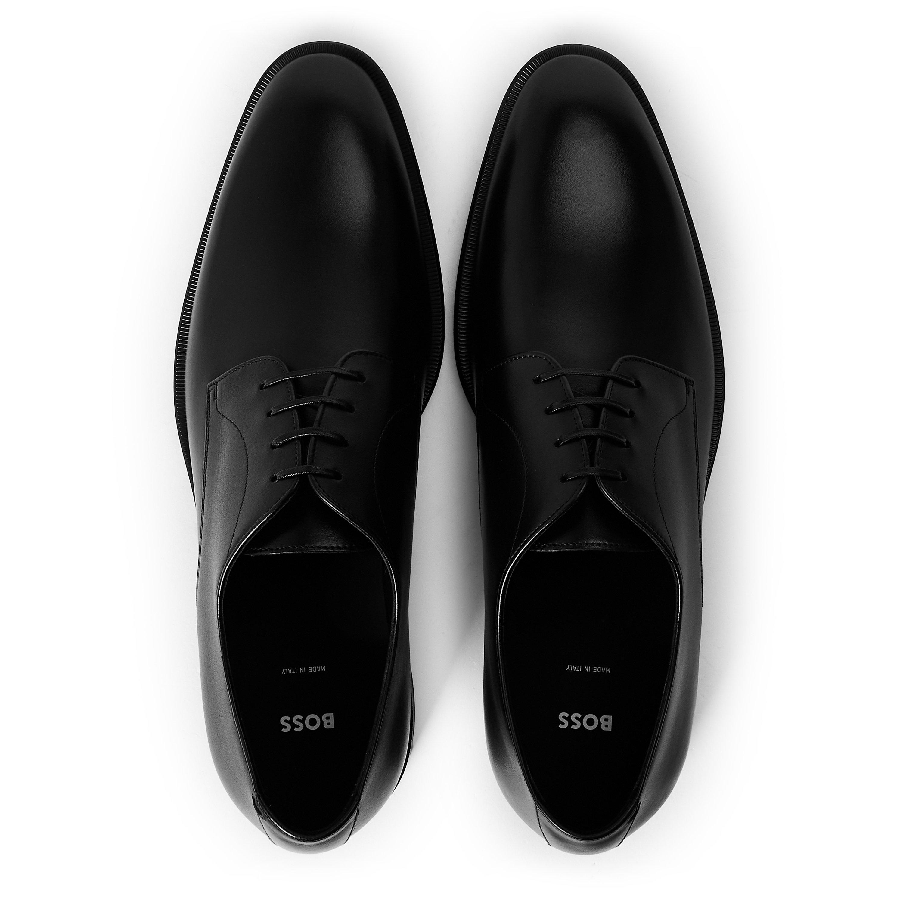 Black - Boss - Boss Derrek Derb Burb 10266888 01 Derby Shoes Mens - 4