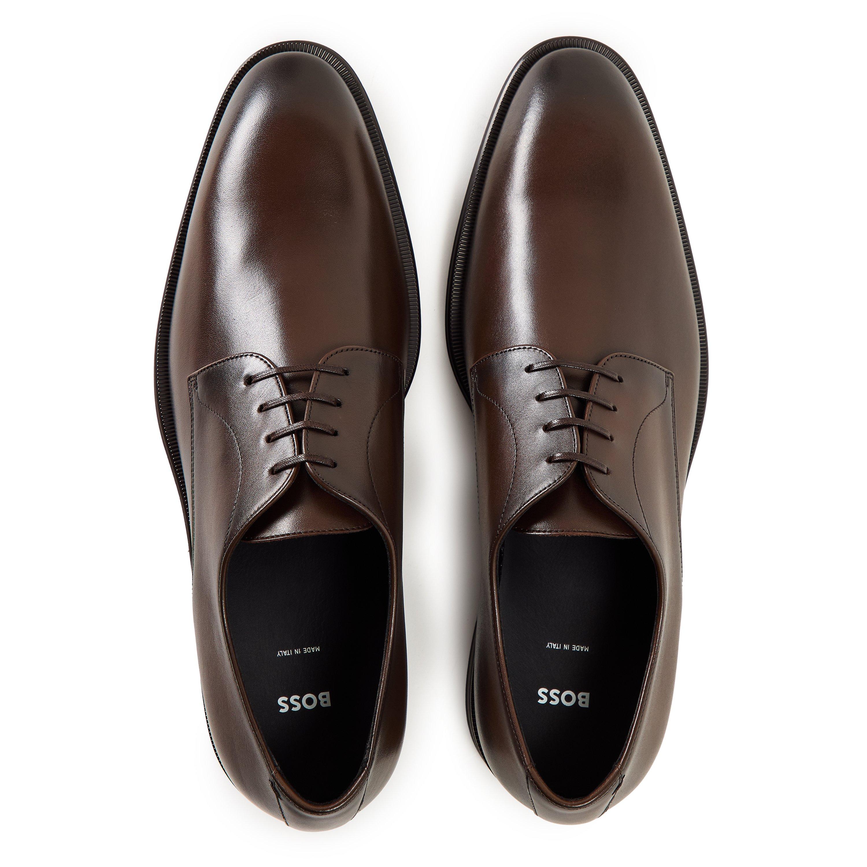 Dark Brown - Boss - Boss Derrek Derb Burb 10266888 01 Derby Shoes Mens - 4