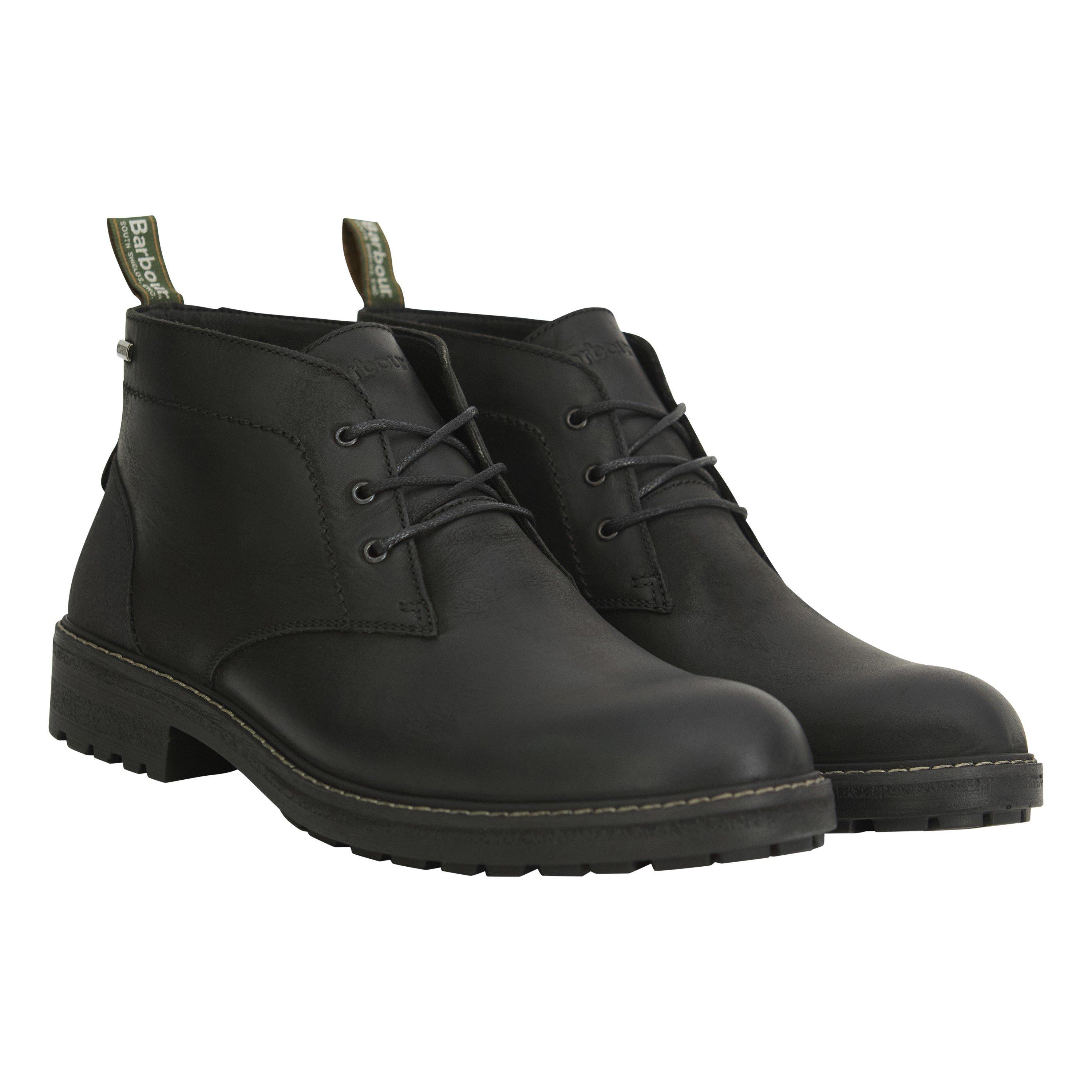 Barbour Men's Shawdon Leather Lace-Up Chukka Boots