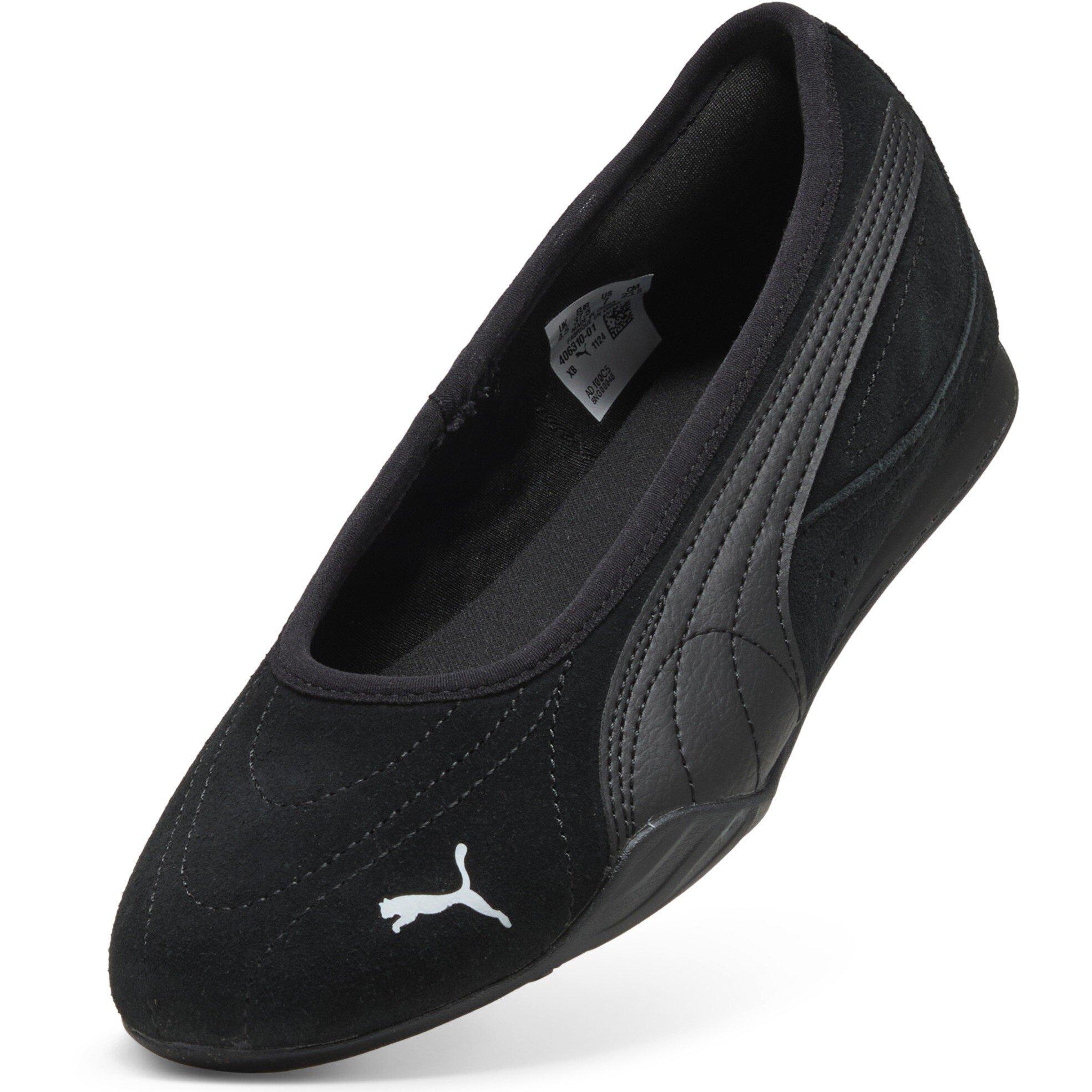  Black/ White - Puma - Women's Catch Soleil Ballerina Leather Low-Top Trainers - 6