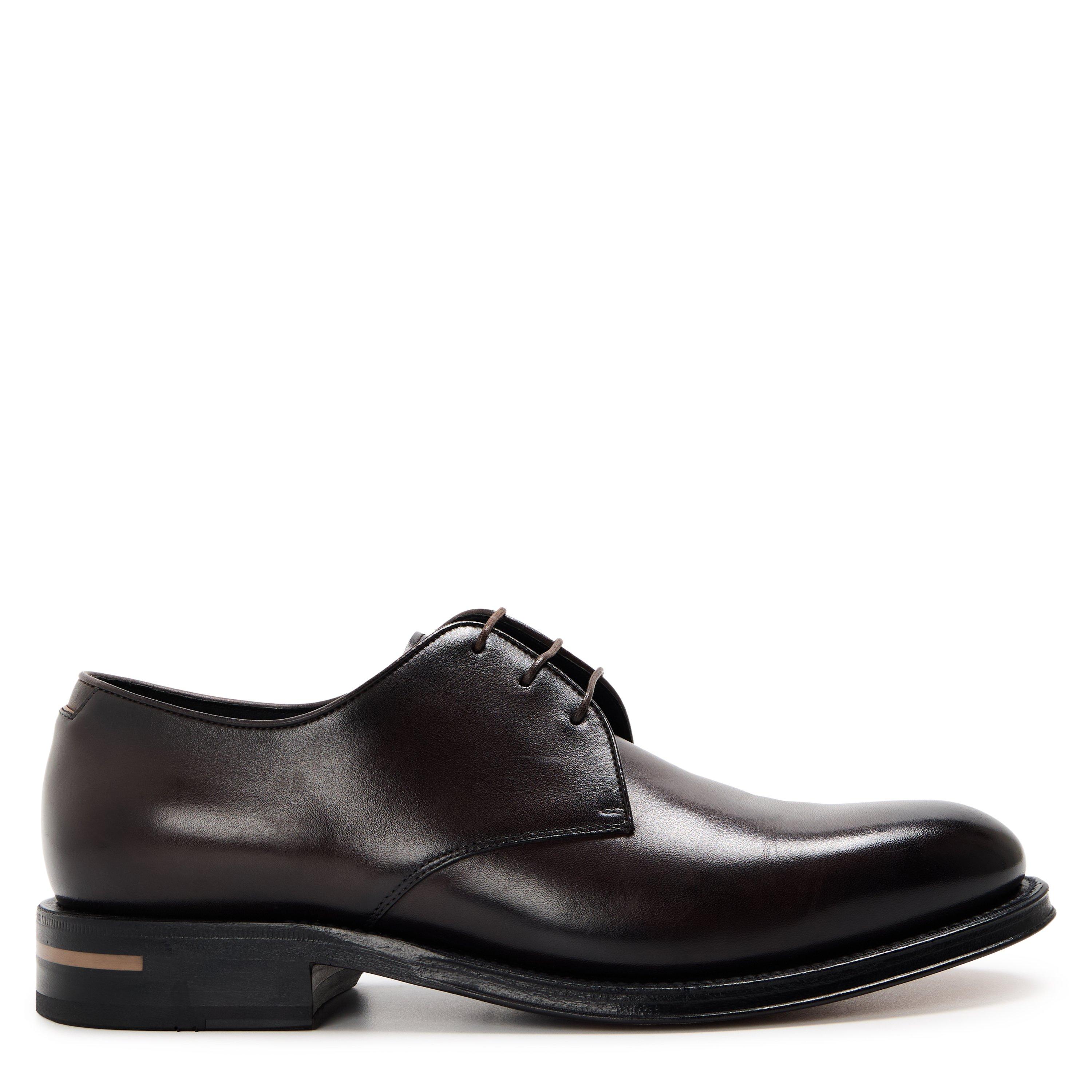 Boss Men's Terry Derby Shoes - Dark Brown - 9.5 (43.5)