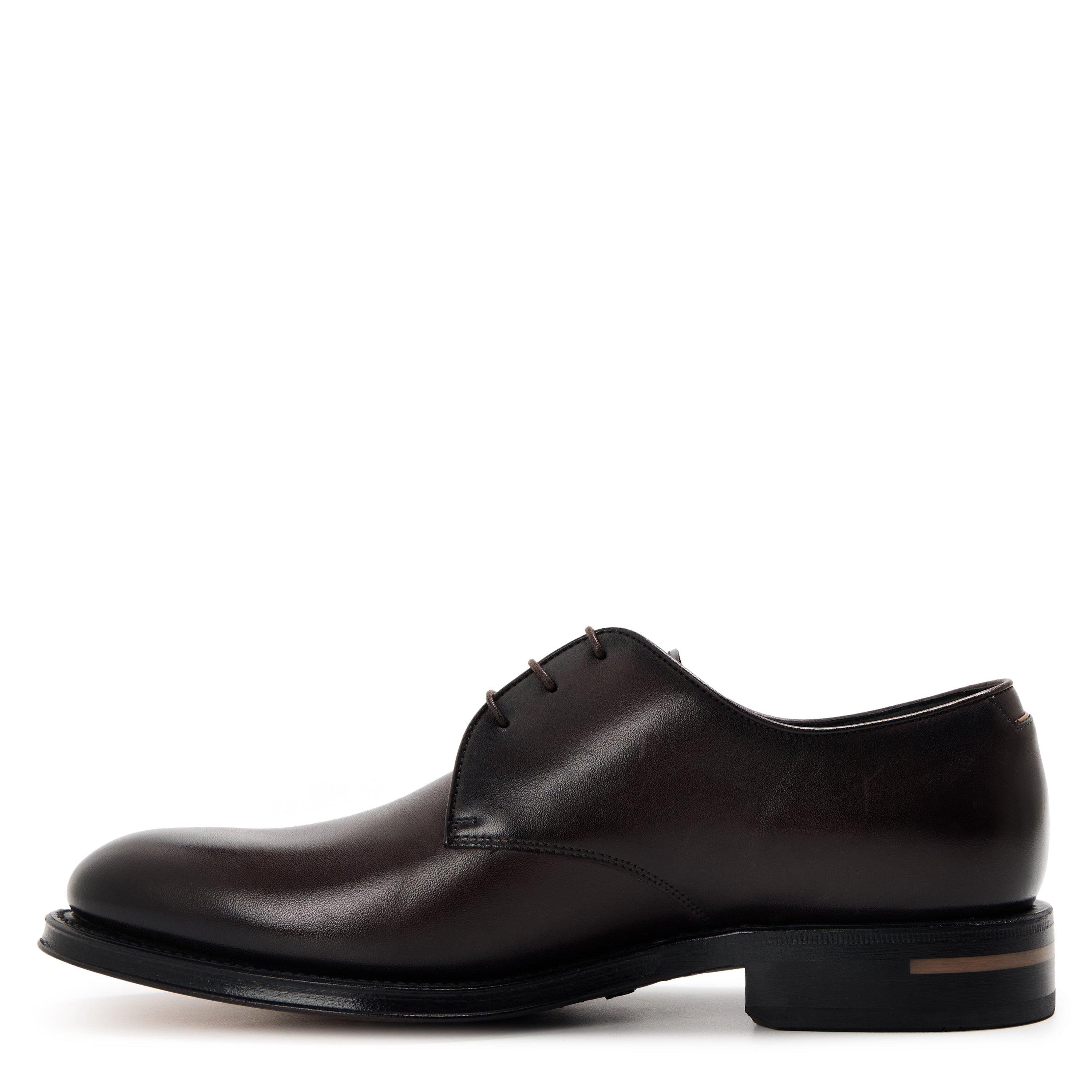 Dark Brown - Boss - Men's Terry Derby Shoes - 2