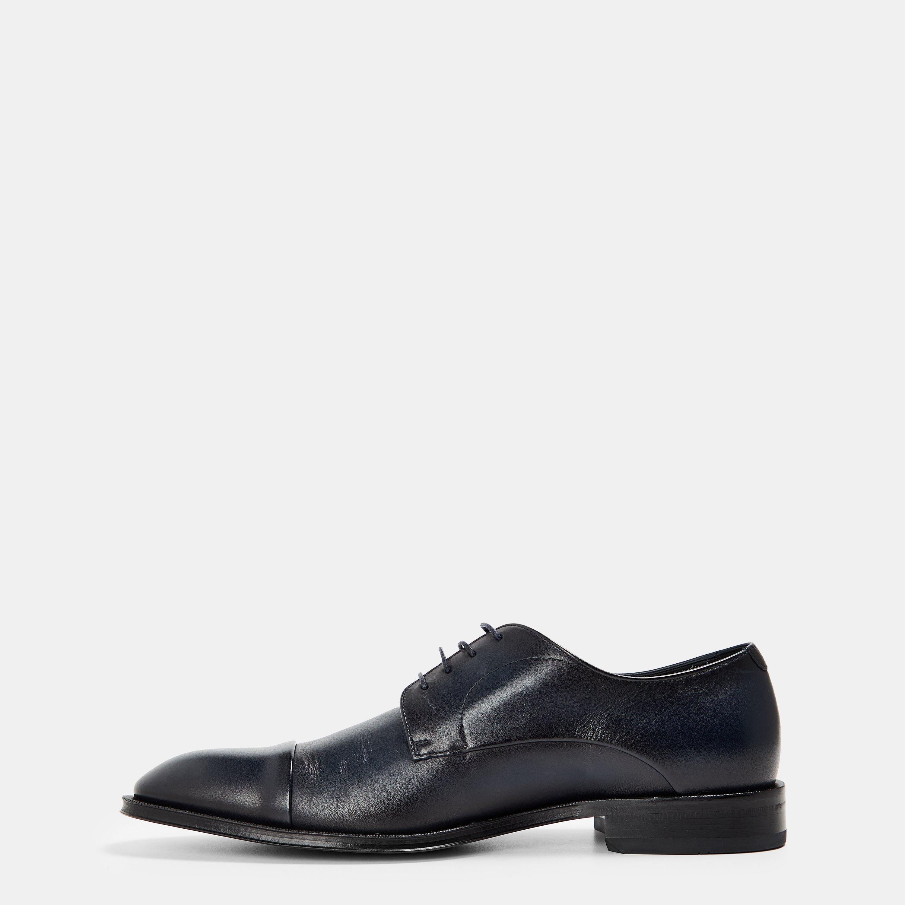 Dark Blue - Boss - Men's Derby Shoes - 2