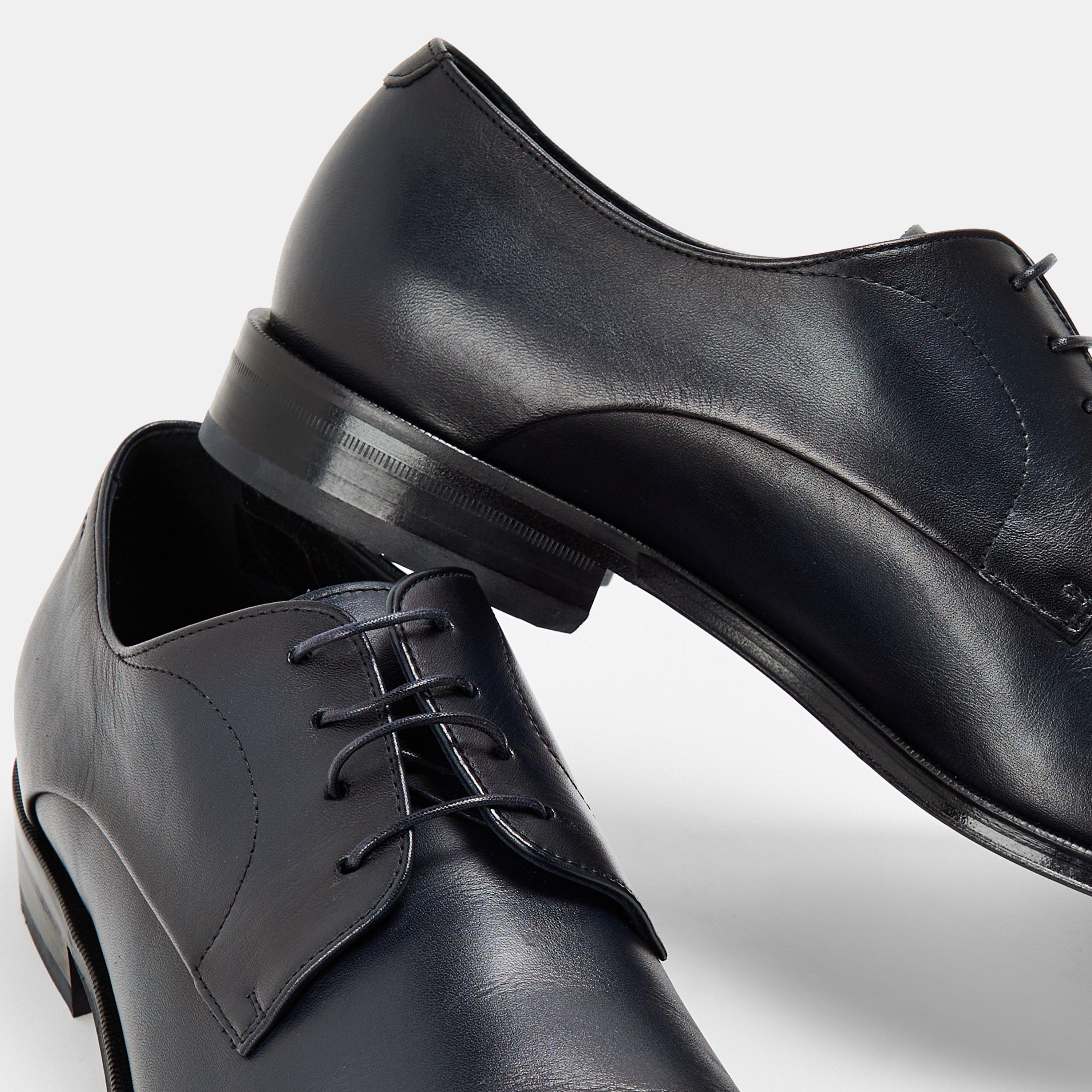 Dark Blue - Boss - Men's Derby Shoes - 3