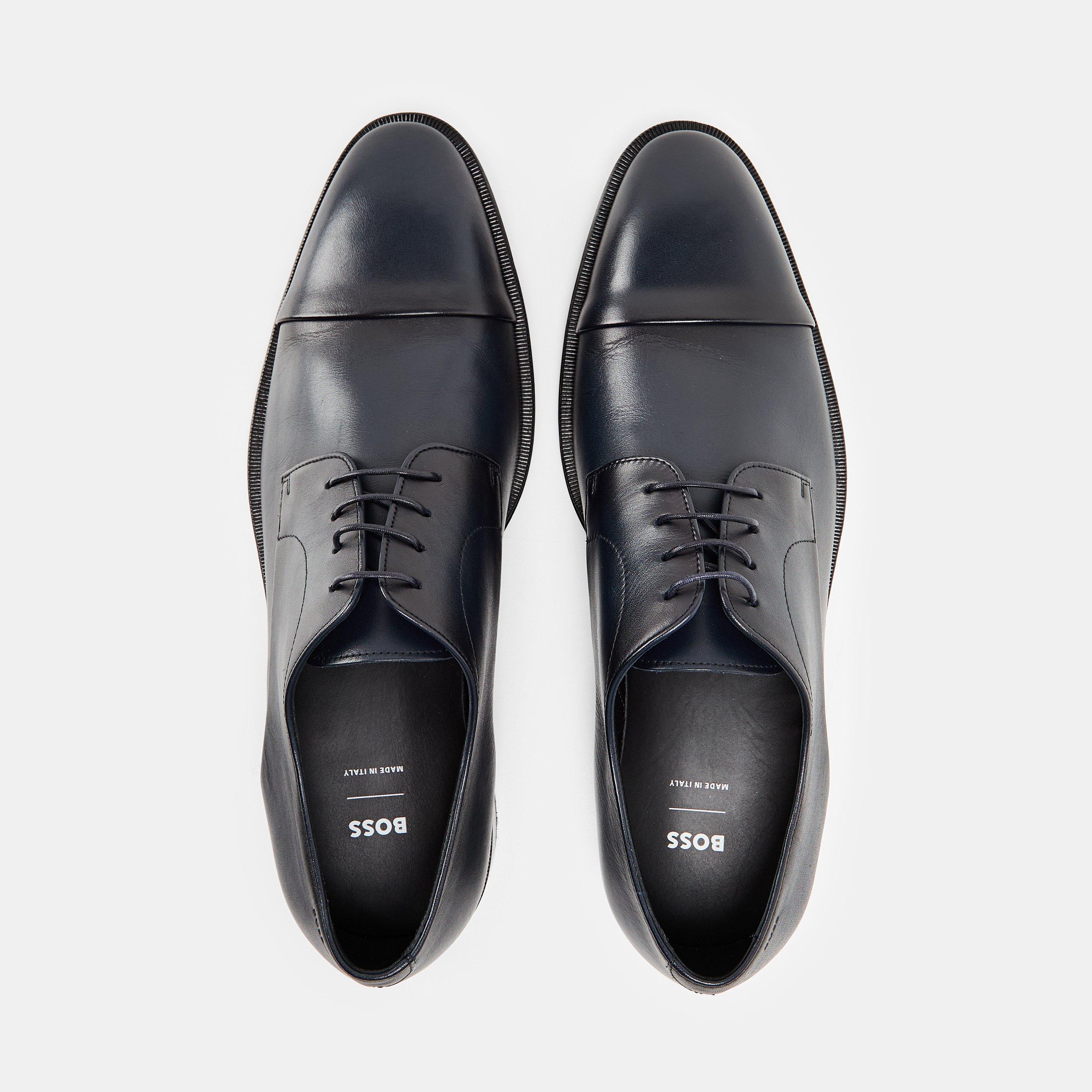 Dark Blue - Boss - Men's Derby Shoes - 4