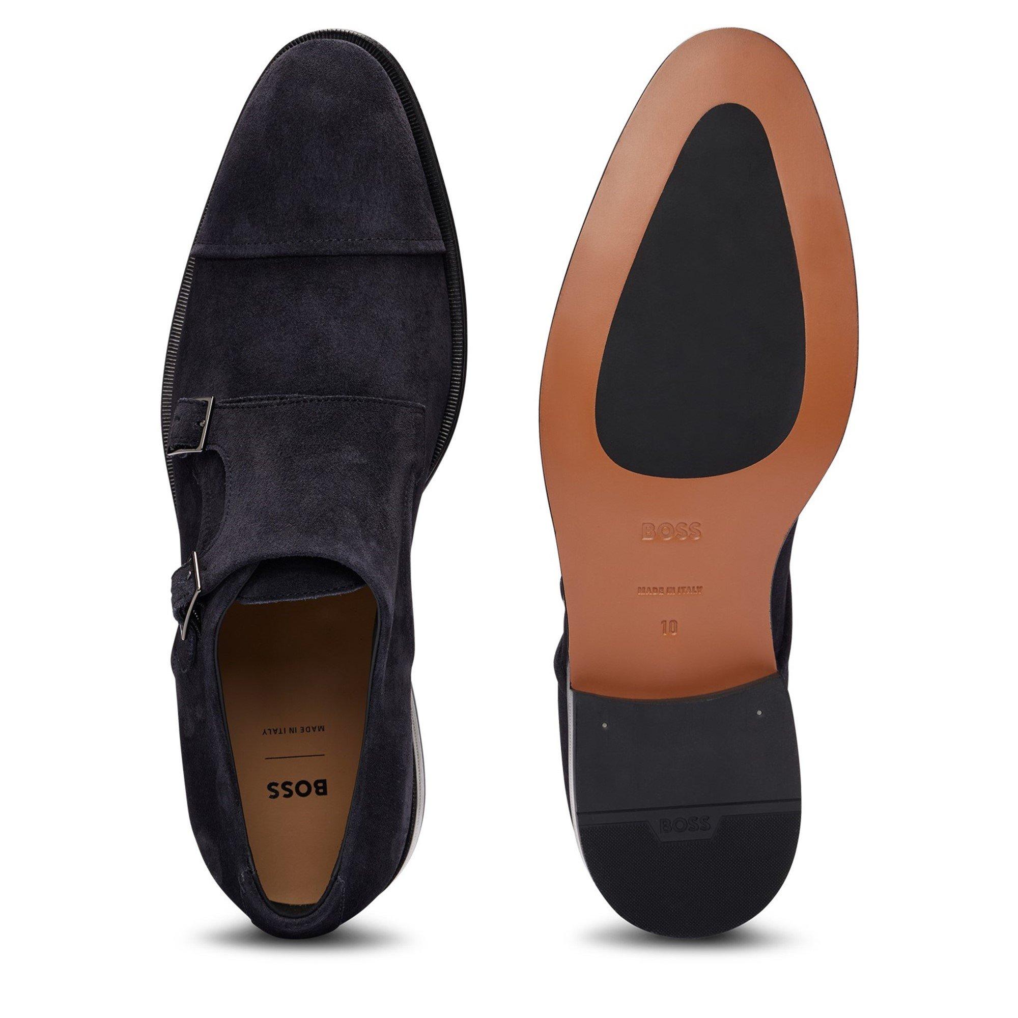 Dark Blue - Boss - Men's Derrek Monk Sdctly Derby Shoes - 5