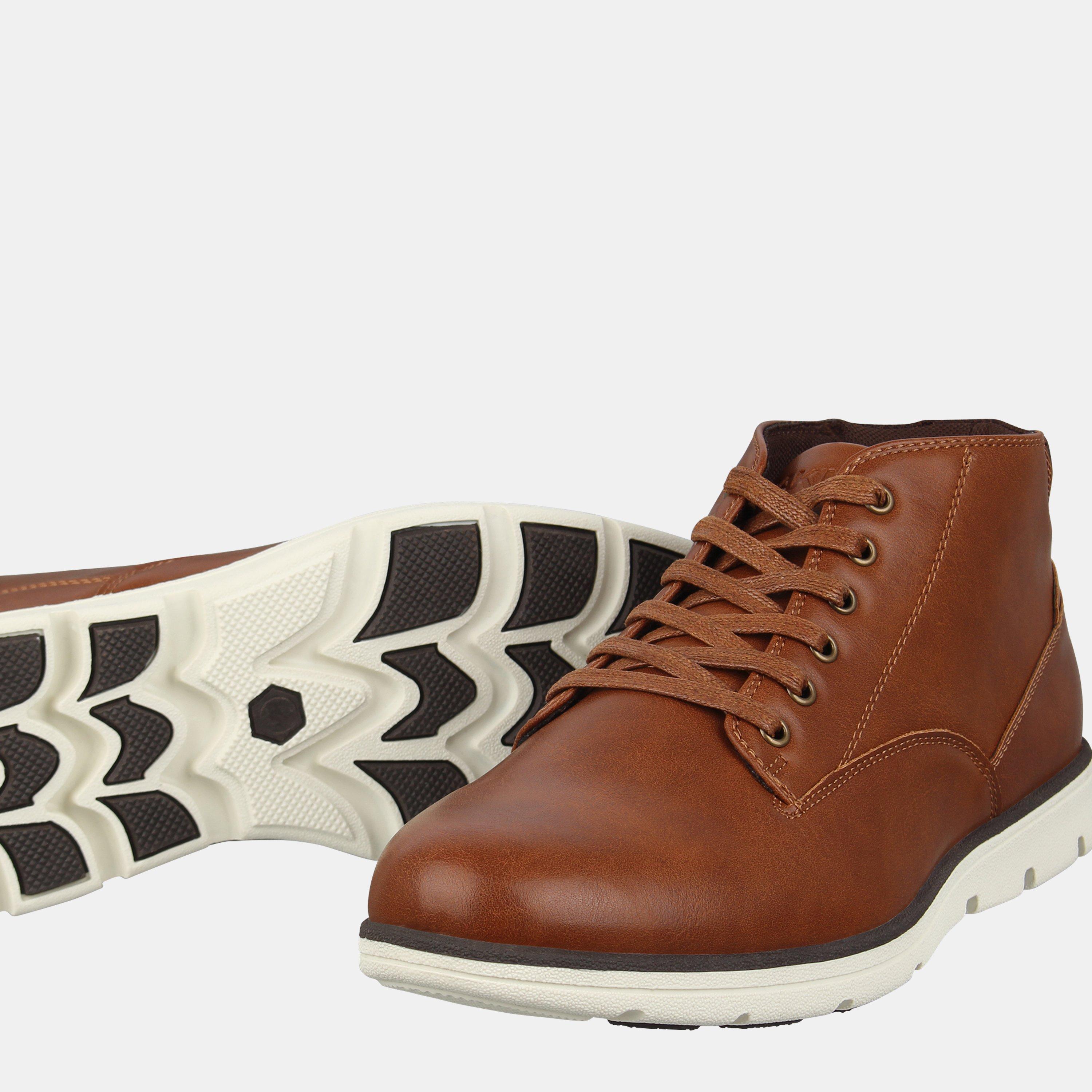 Brown - Deakins - Men's Ankle Lace Up Chukka Boots - 3