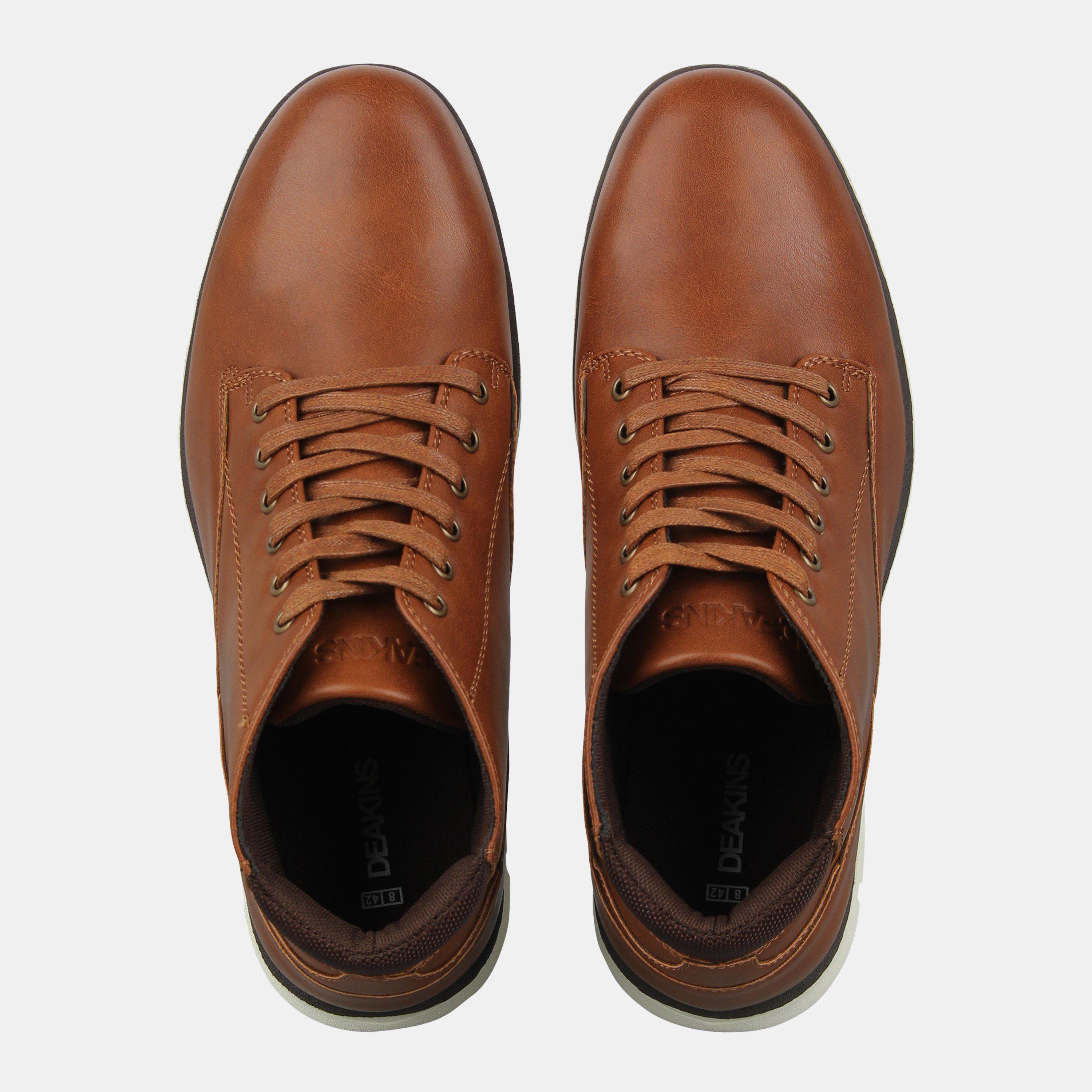 Brown - Deakins - Men's Ankle Lace Up Chukka Boots - 4