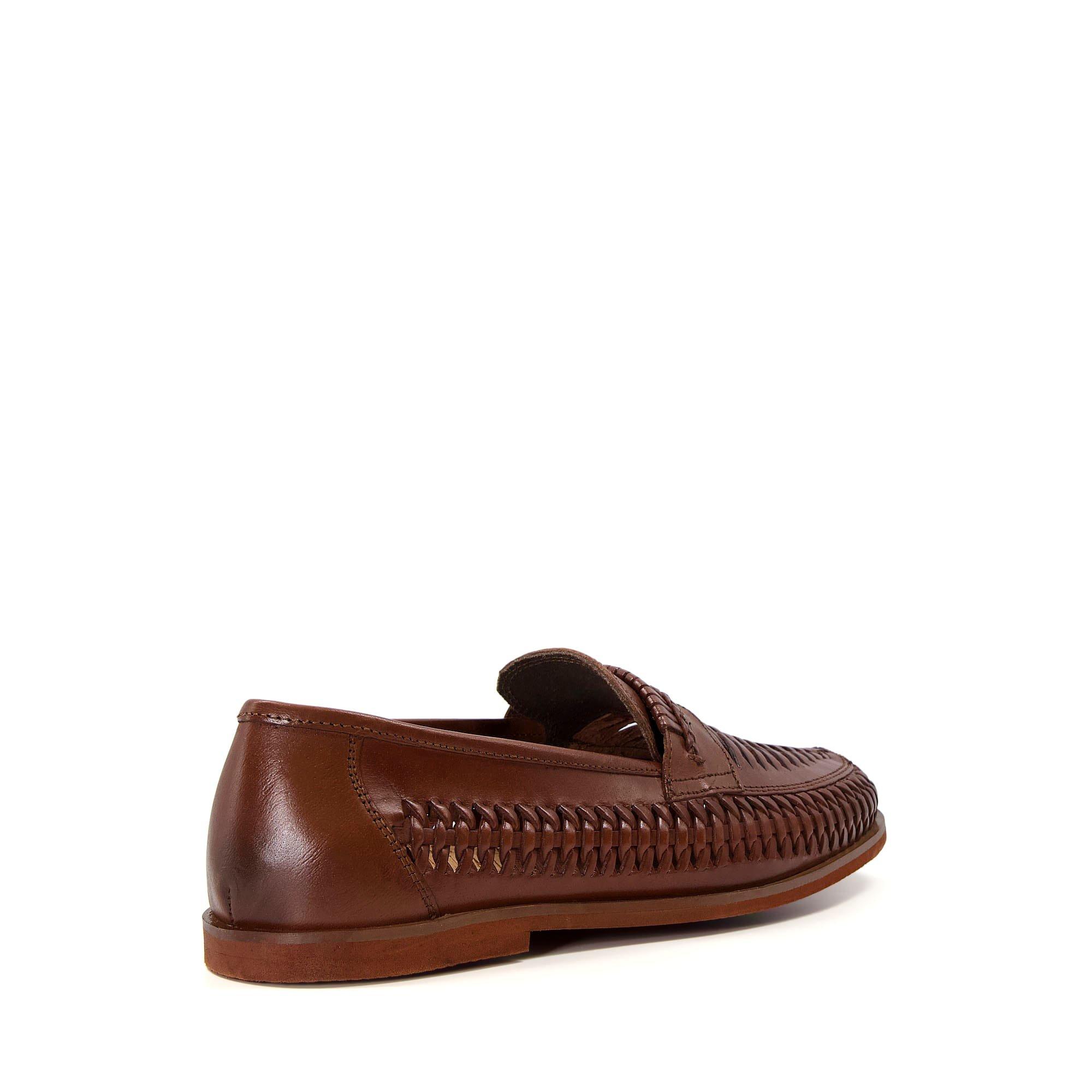 Cuir marron - Dune London - Brighton Rock Loafers - 3