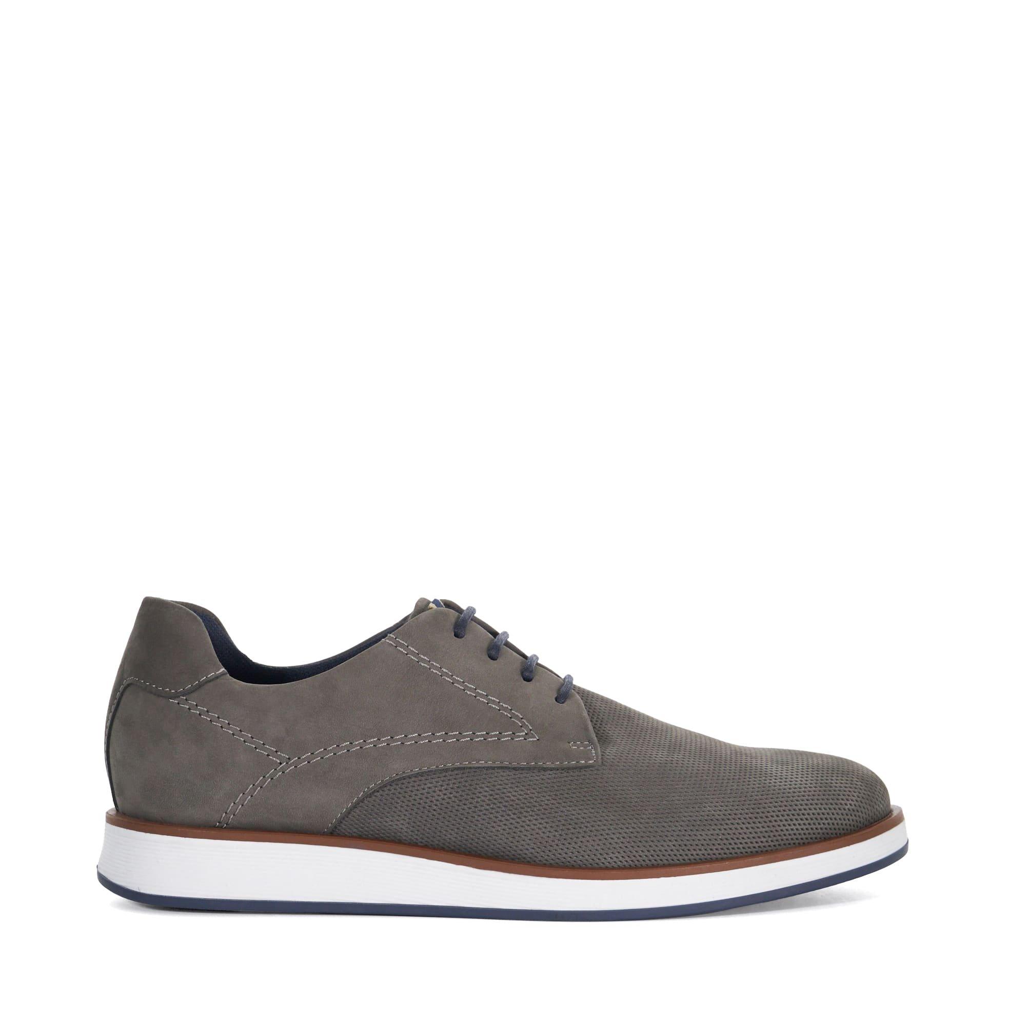 Dune London Men's Beko Derby Shoes - Grey Nubuck - 9 (43)