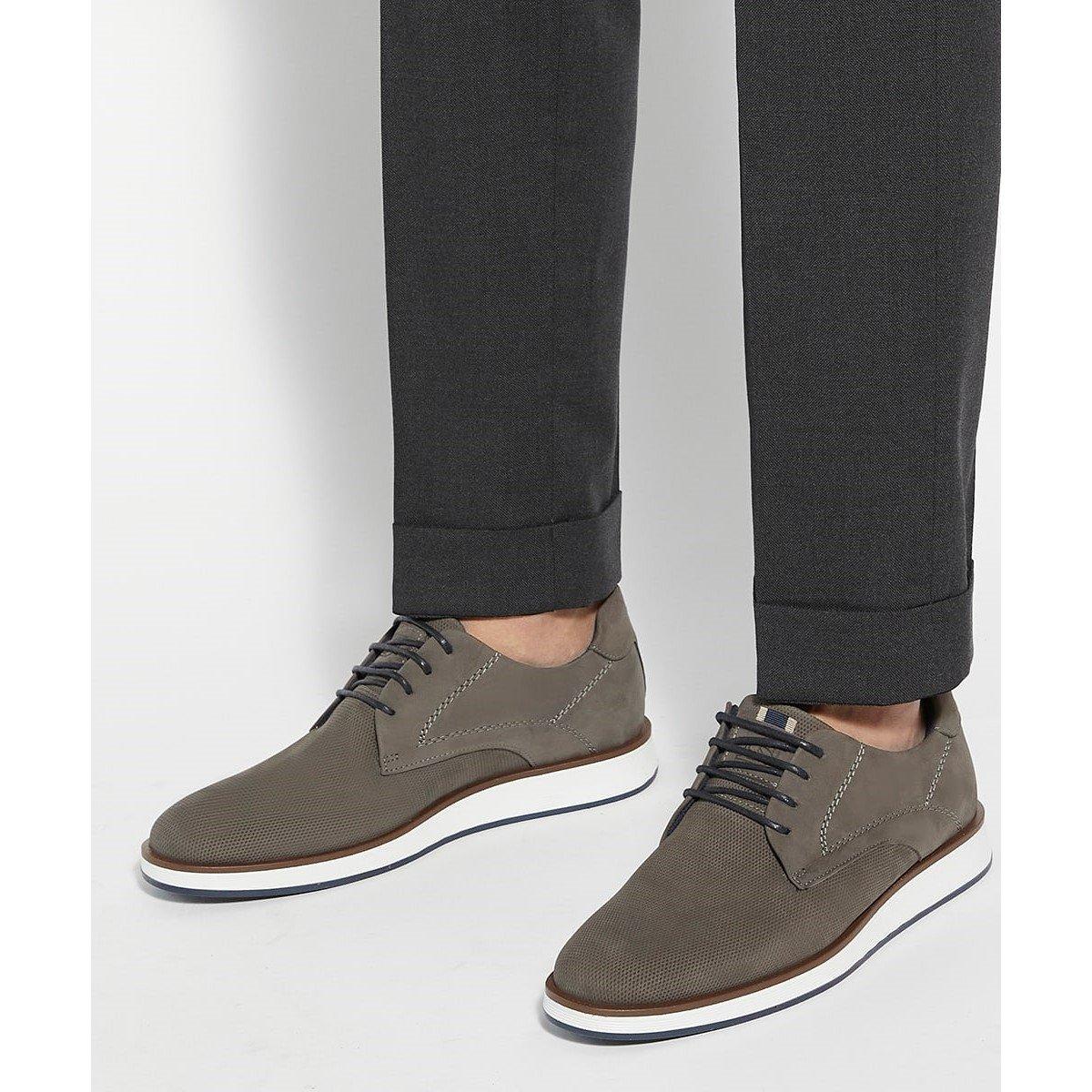 Nubuck gris - Dune London - Men's Beko Derby Shoes - 5