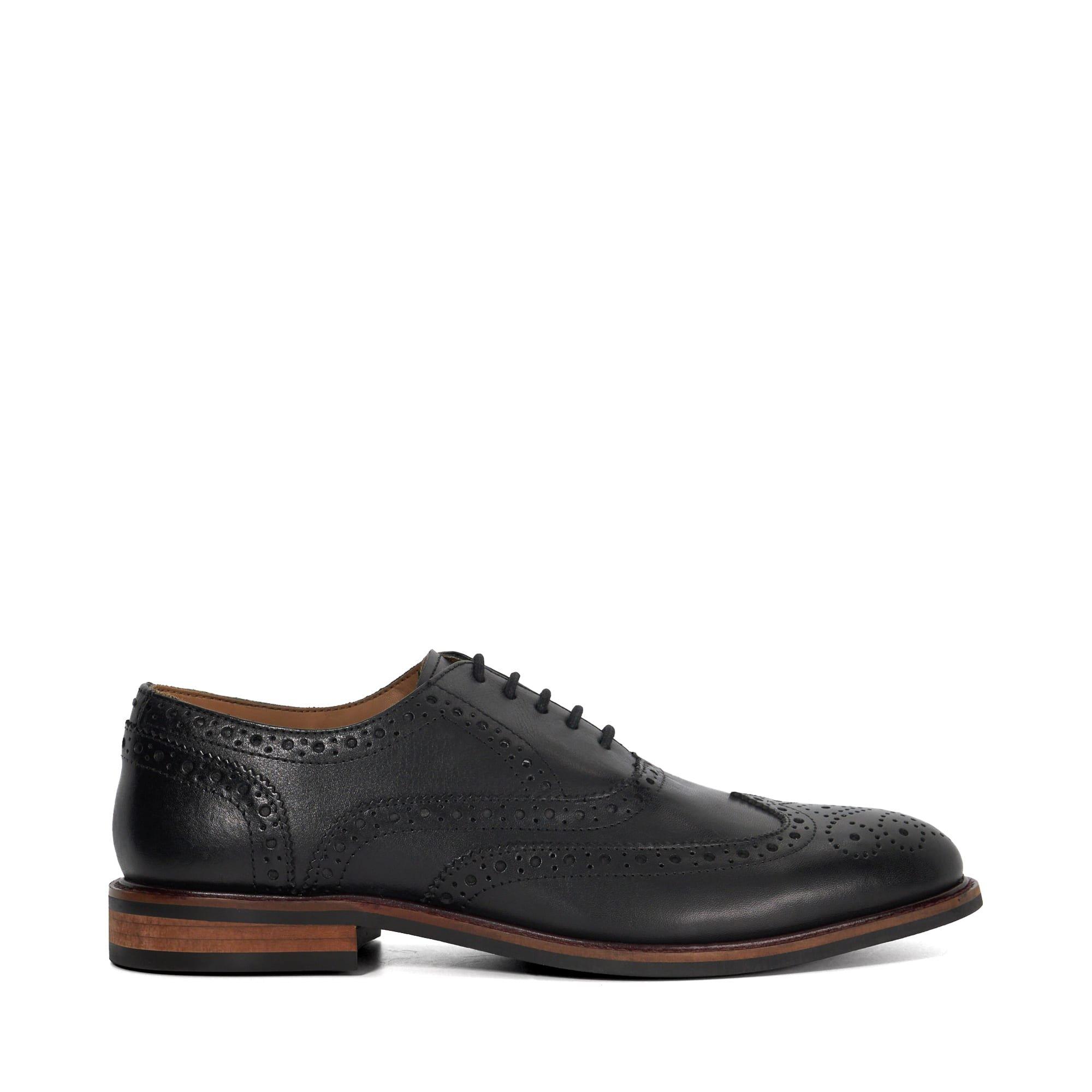 Dune London Men's Baltics Leather Brogues - Black Lthr - 9 (43)