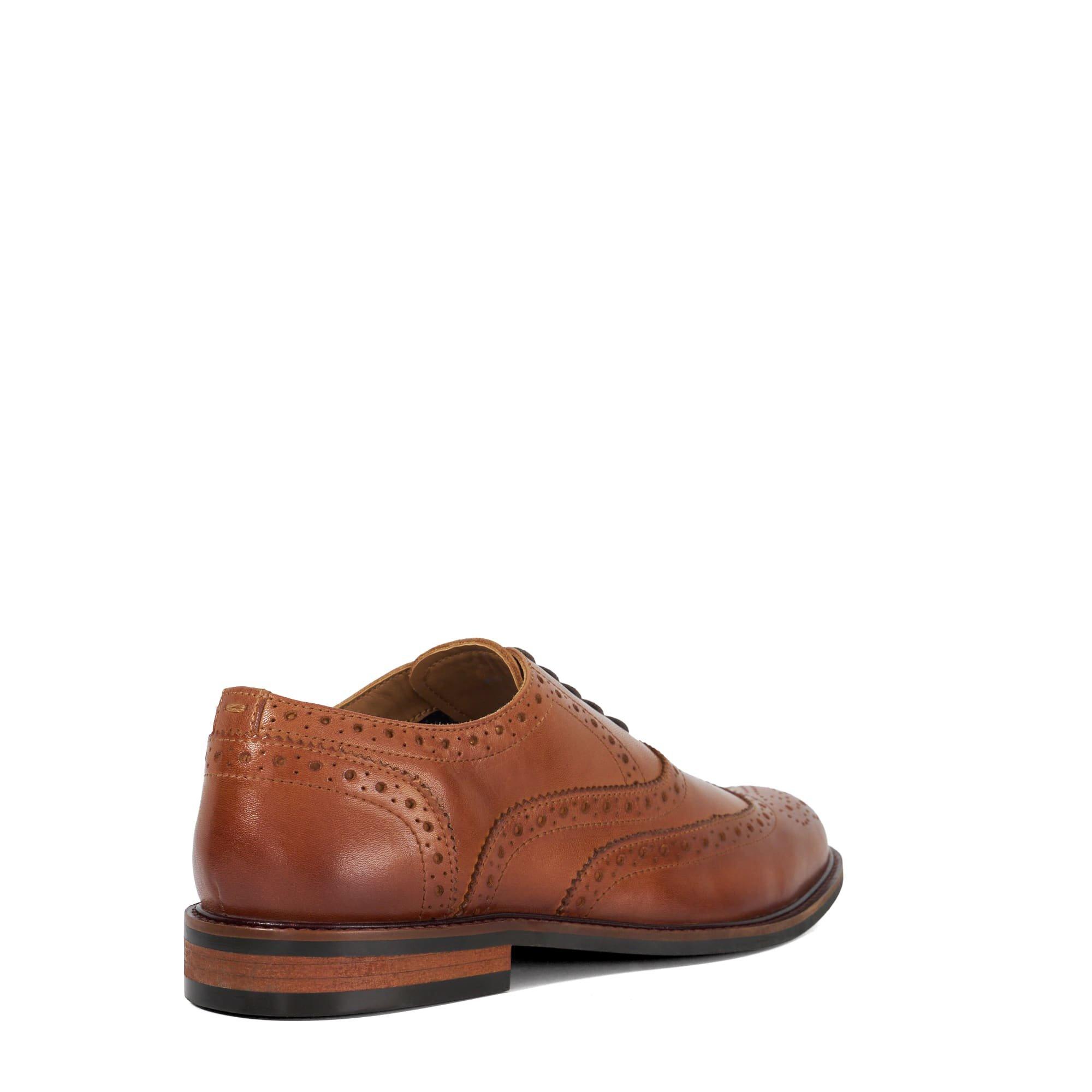 Cuir marron - Dune London - Men's Baltics Leather Brogues - 3