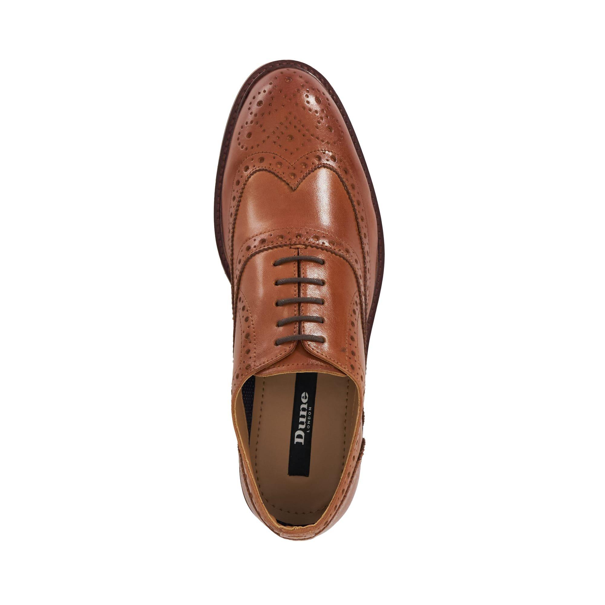 Cuir marron - Dune London - Men's Baltics Leather Brogues - 4