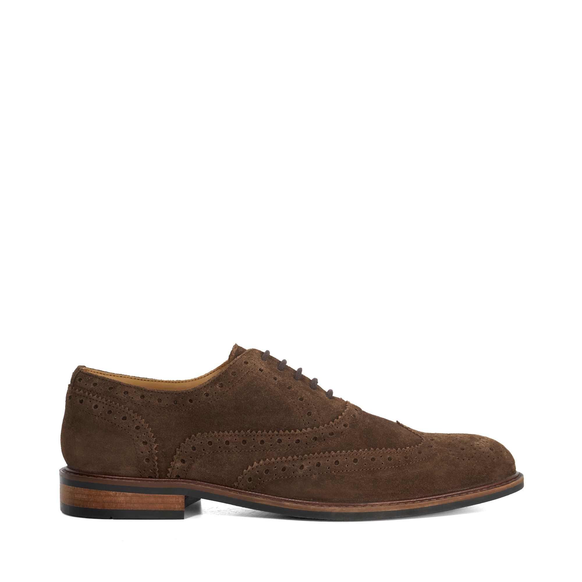 Dune London Men's Baltics Suede Brogues - Brown Suede - 8 (42)