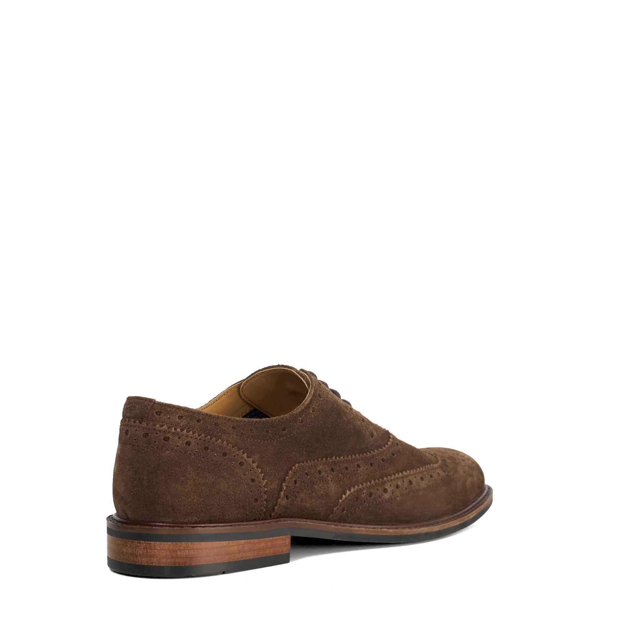 Brown Suede - Dune London - Men's Baltics Suede Brogues - 3
