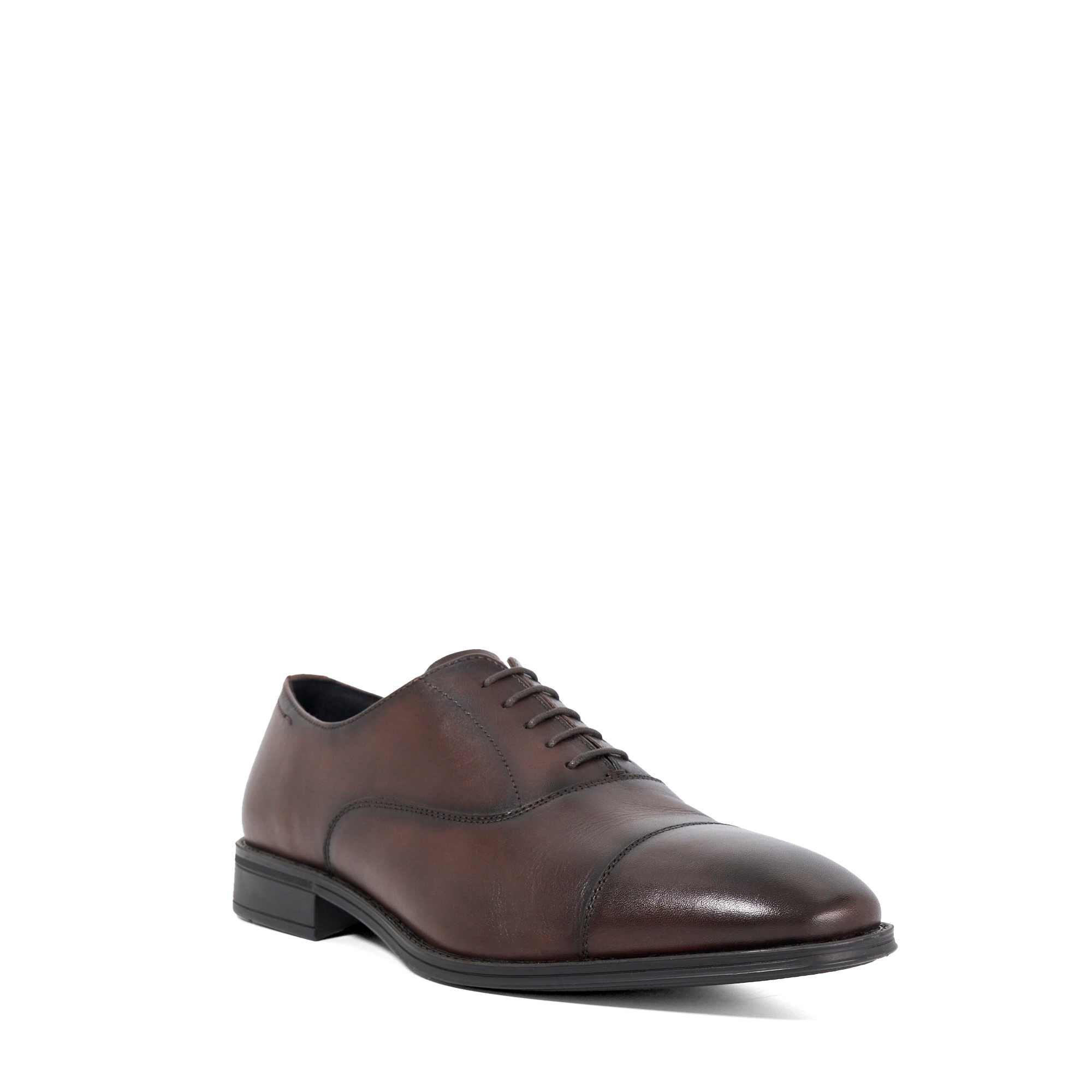 Dark Brown - Dune London - Men's Steffon Derby Shoes - 2