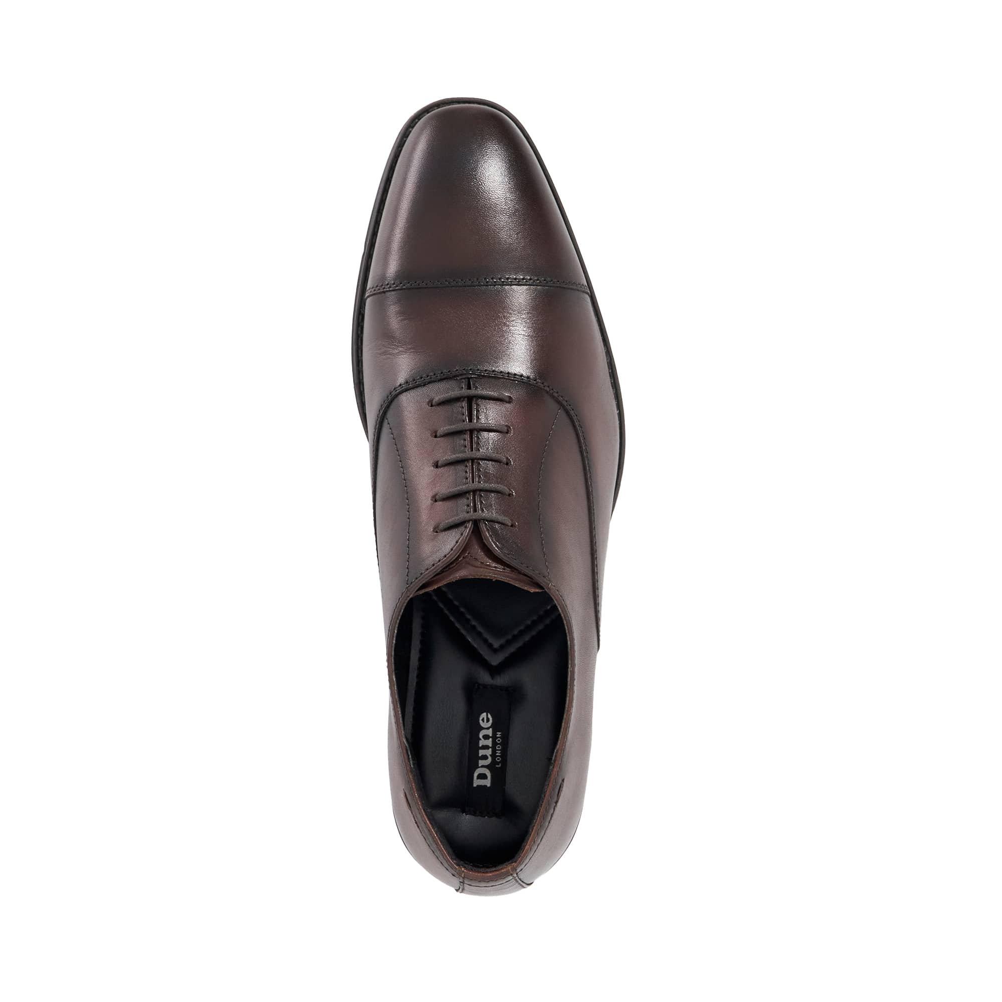 Dark Brown - Dune London - Men's Steffon Derby Shoes - 4
