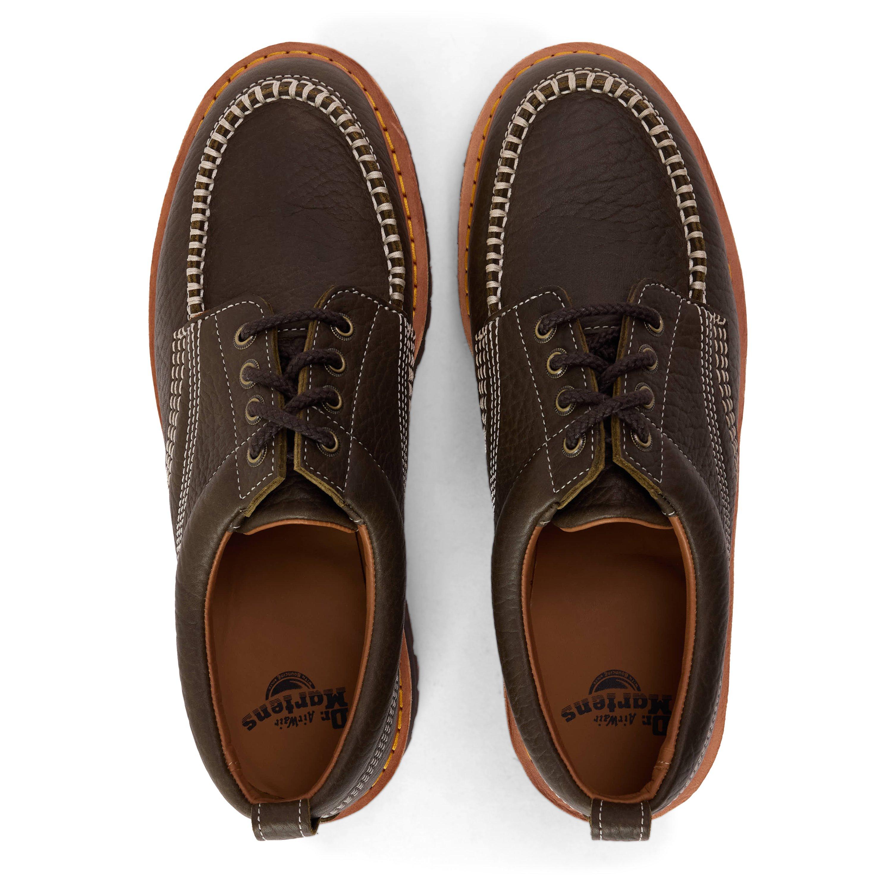 Olive Grain - Dr Martens - Men's Derby Shoes - 4