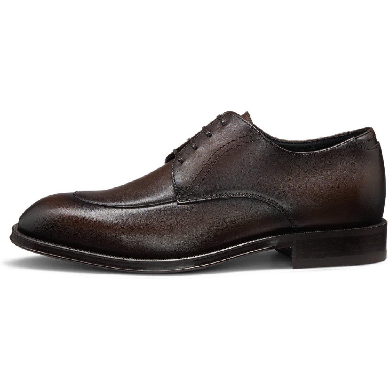 Dark Brown - Boss - Men's Derrek Derb Bupi Derby Shoes - 2
