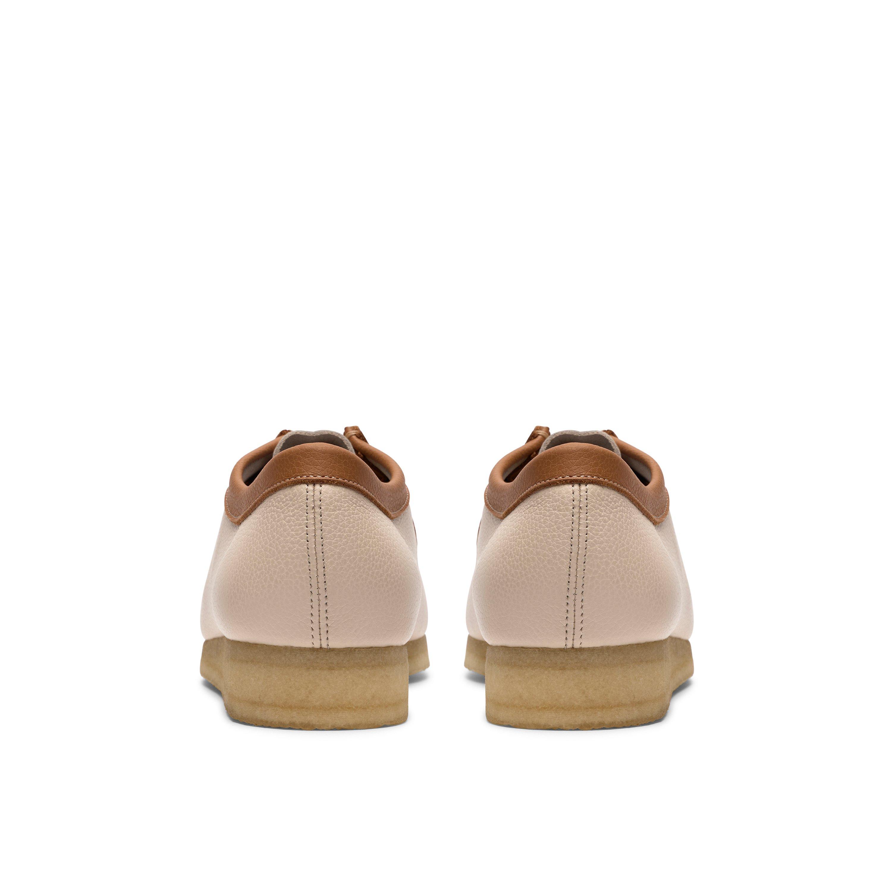 White Combi - Clarks Originals - Men's Wallabee RB Moc Toe Formal Shoes - 5
