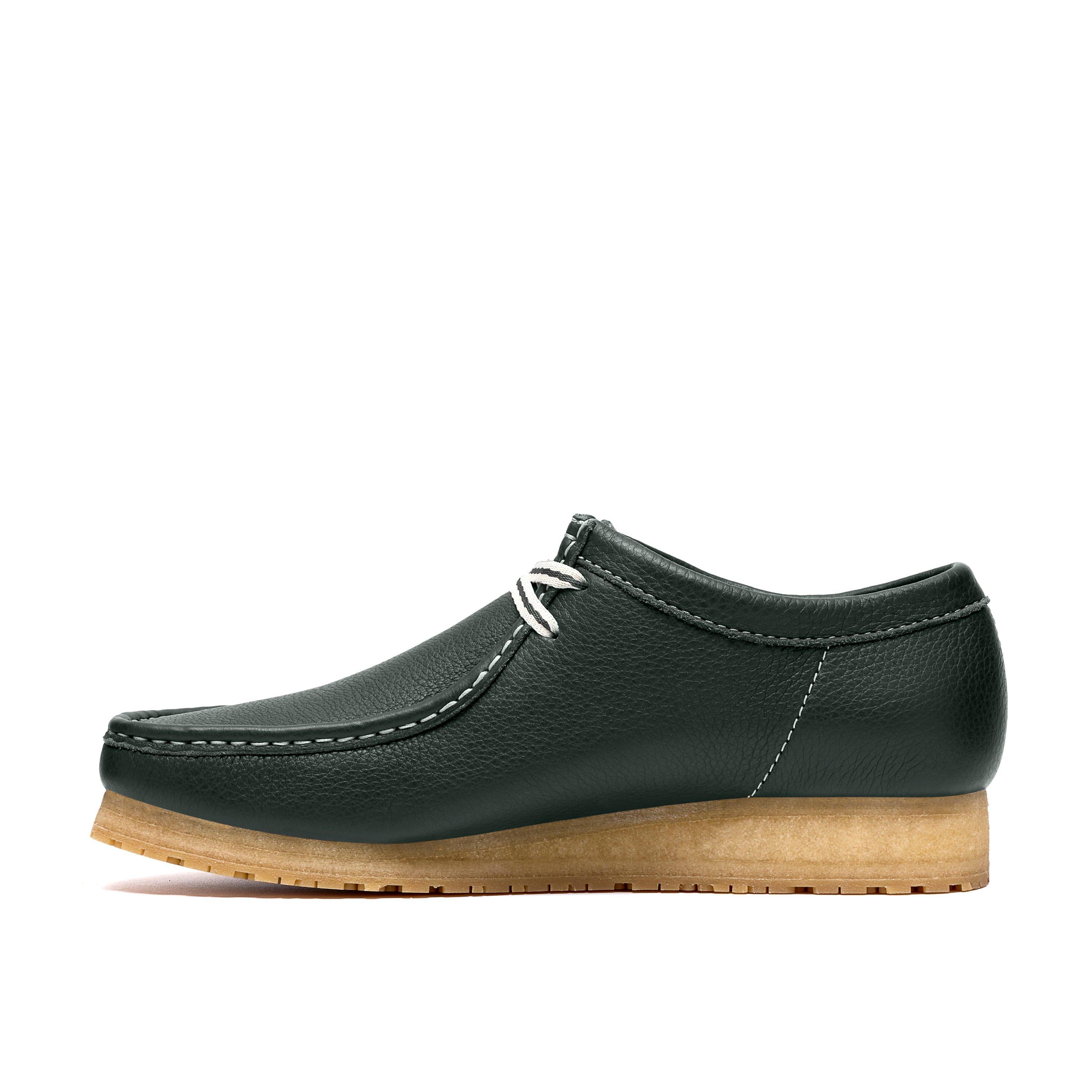 Dark Green - Clarks Originals - Men's Wallabee RB Moc Toe Formal Shoes - 2