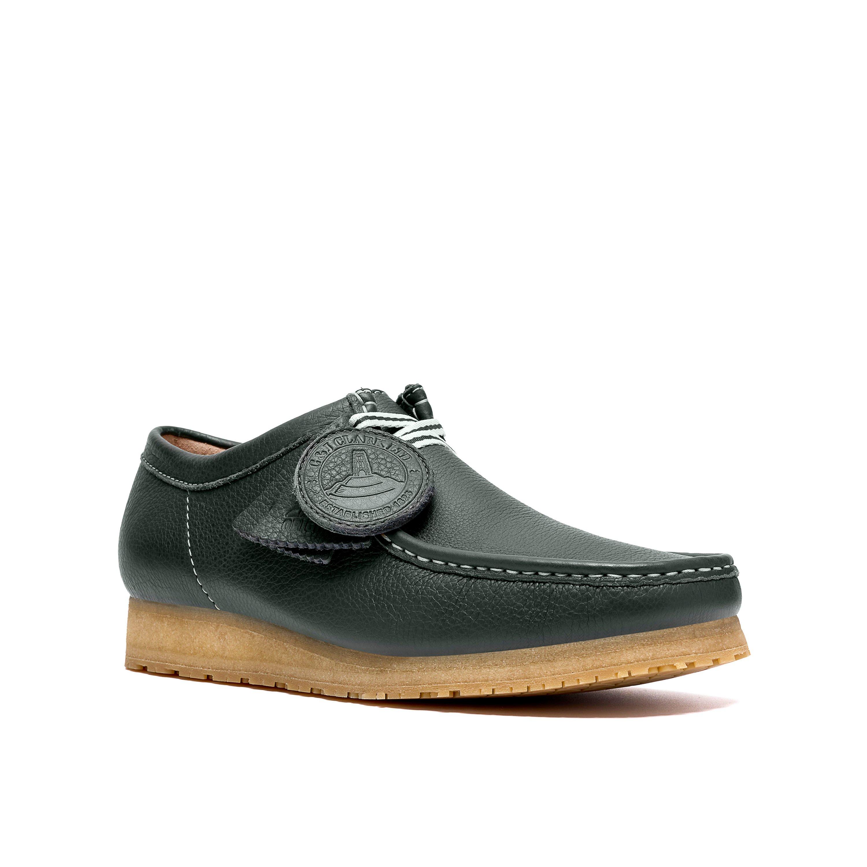 Dark Green - Clarks Originals - Men's Wallabee RB Moc Toe Formal Shoes - 7