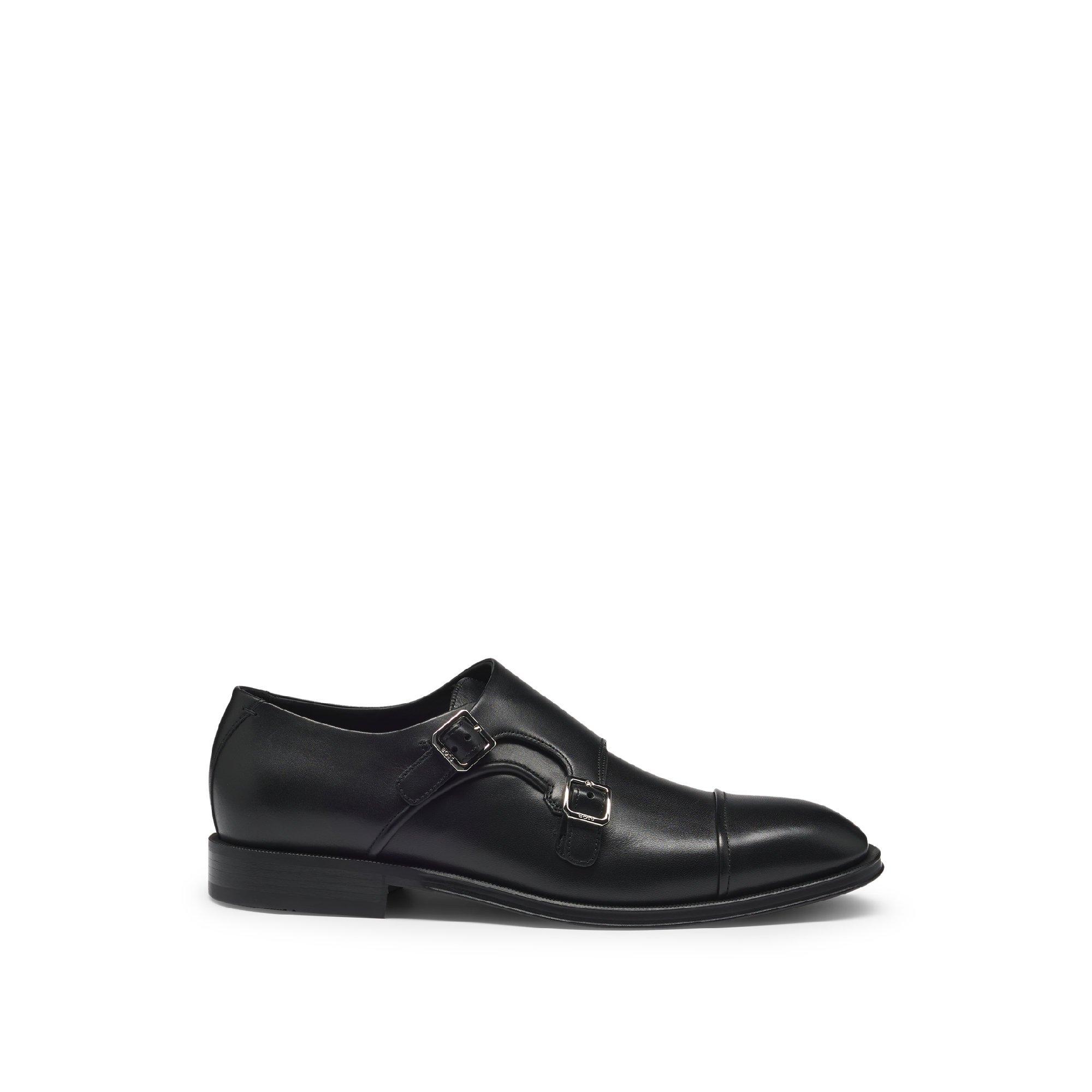 Black - Boss - Men's Derrek Monk Buly Derby Shoes - 1