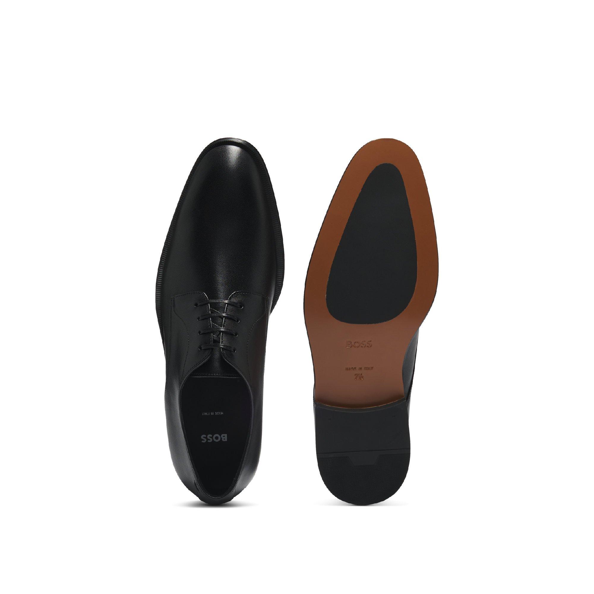 Black - Boss - Derrek Derb Buplt 10246727 01 Derby Shoes Mens - 4