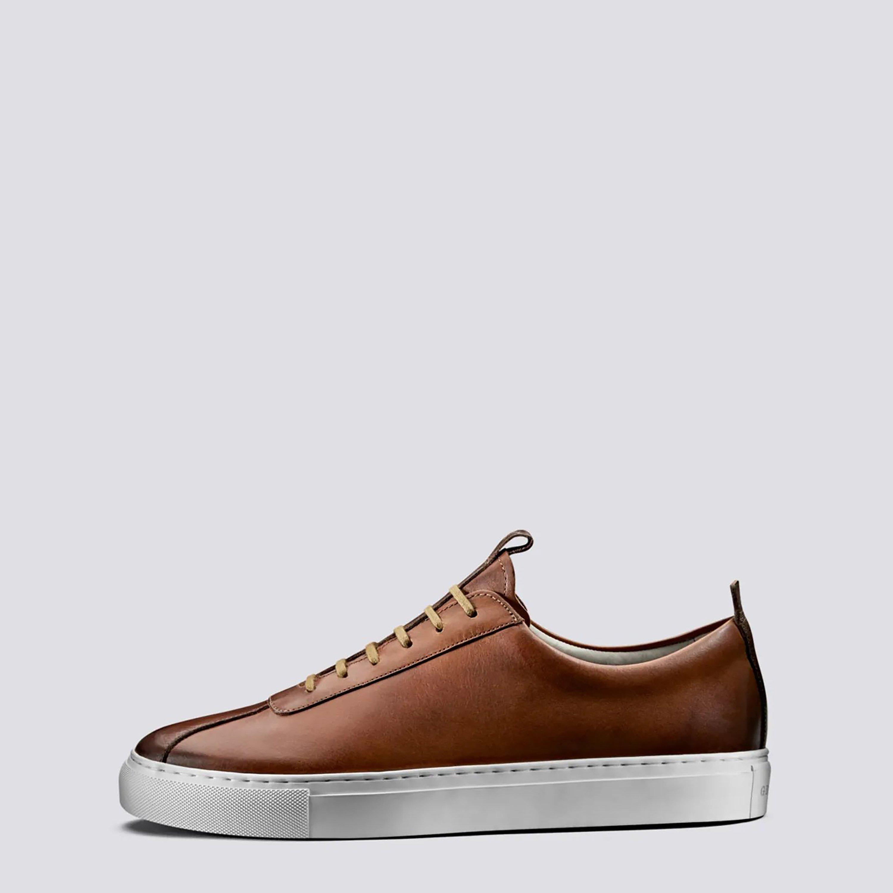 Tan Handpainted - Grenson - Sneaker 1 - 3