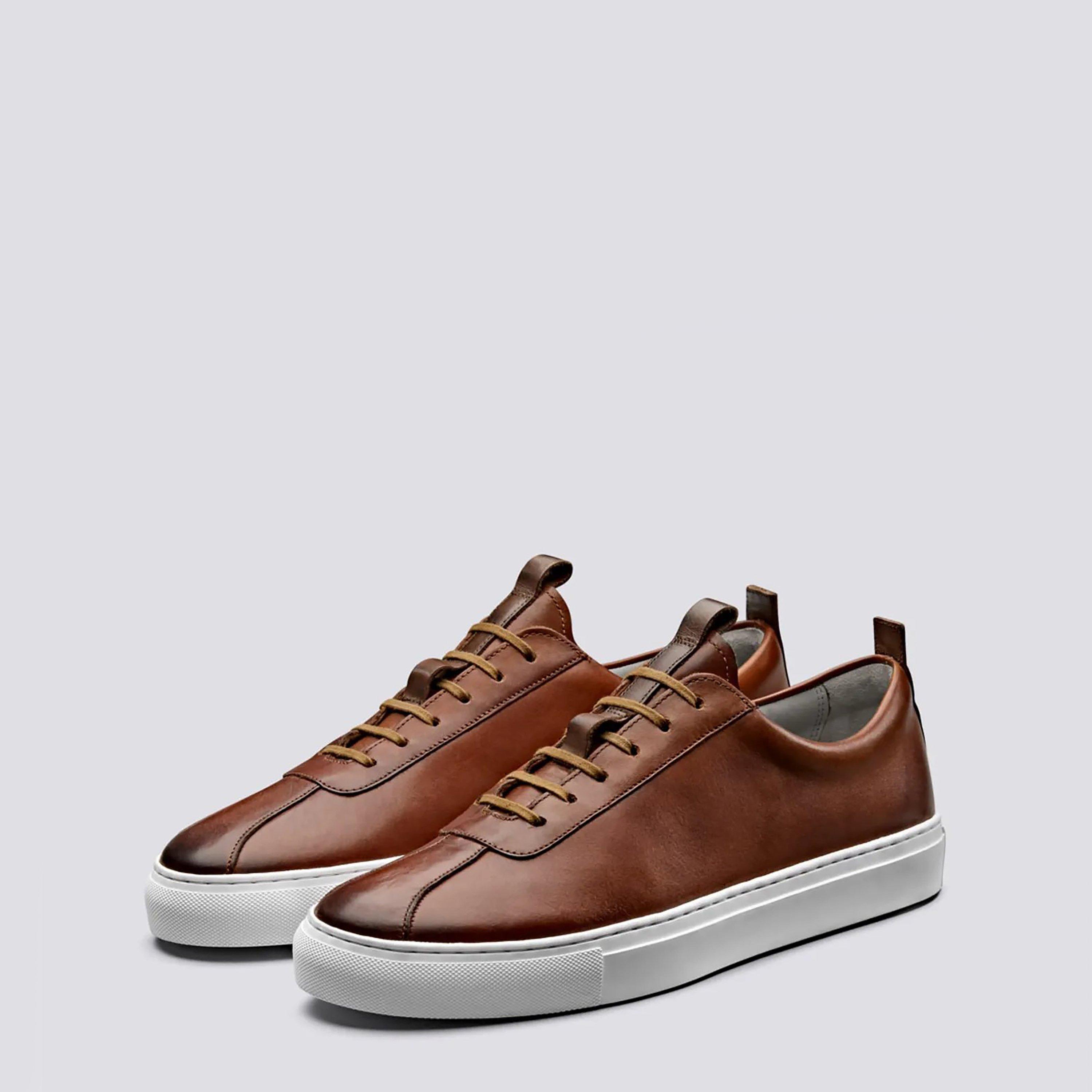 Tan Handpainted - Grenson - Sneaker 1 - 4