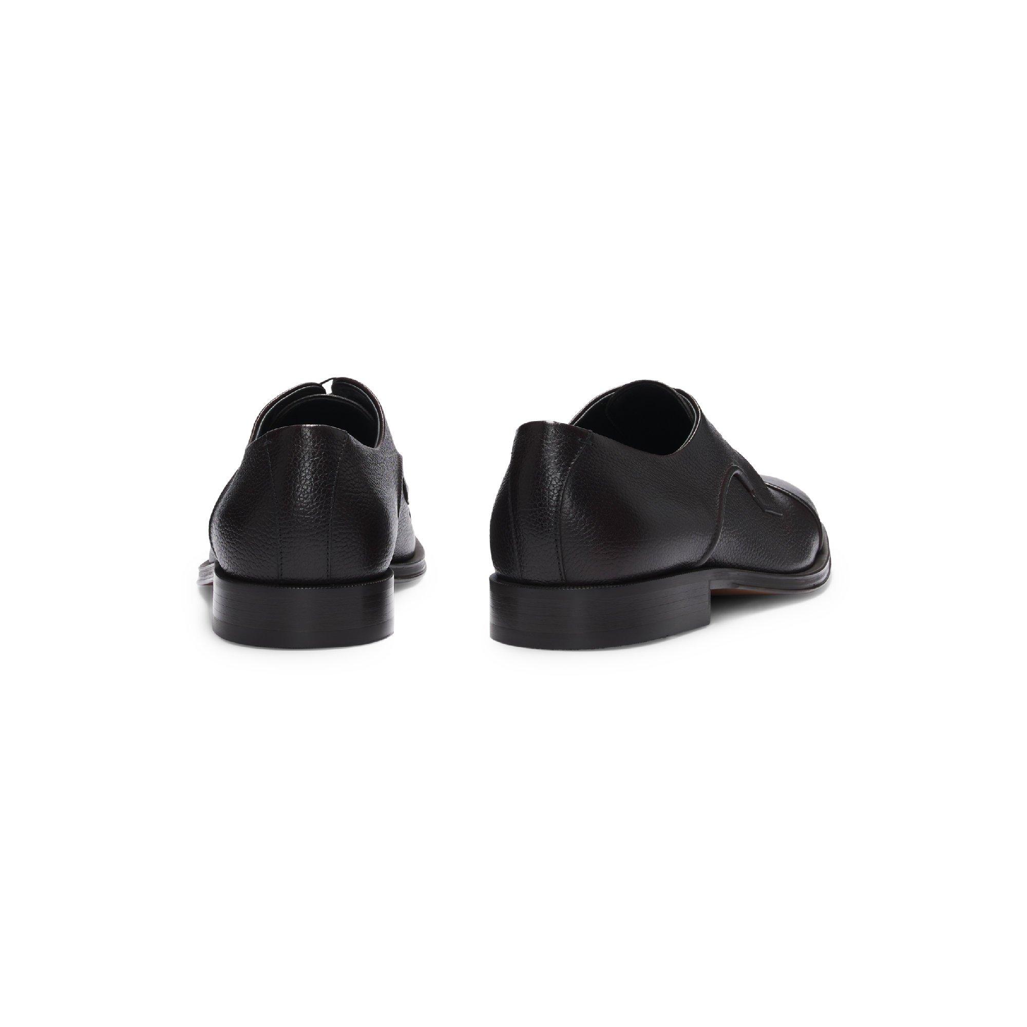 Dark Brown - Boss - Men's Derrek Derby Shoes - 4