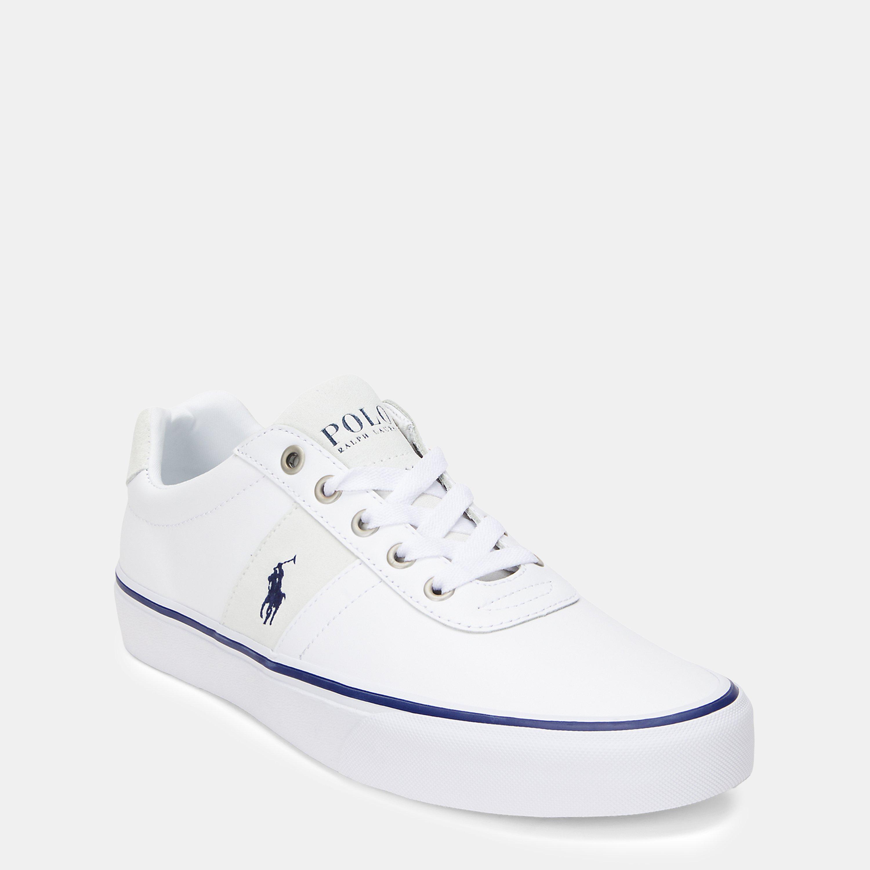 White/Navy - Polo Ralph Lauren - Hanford Trainers - 2