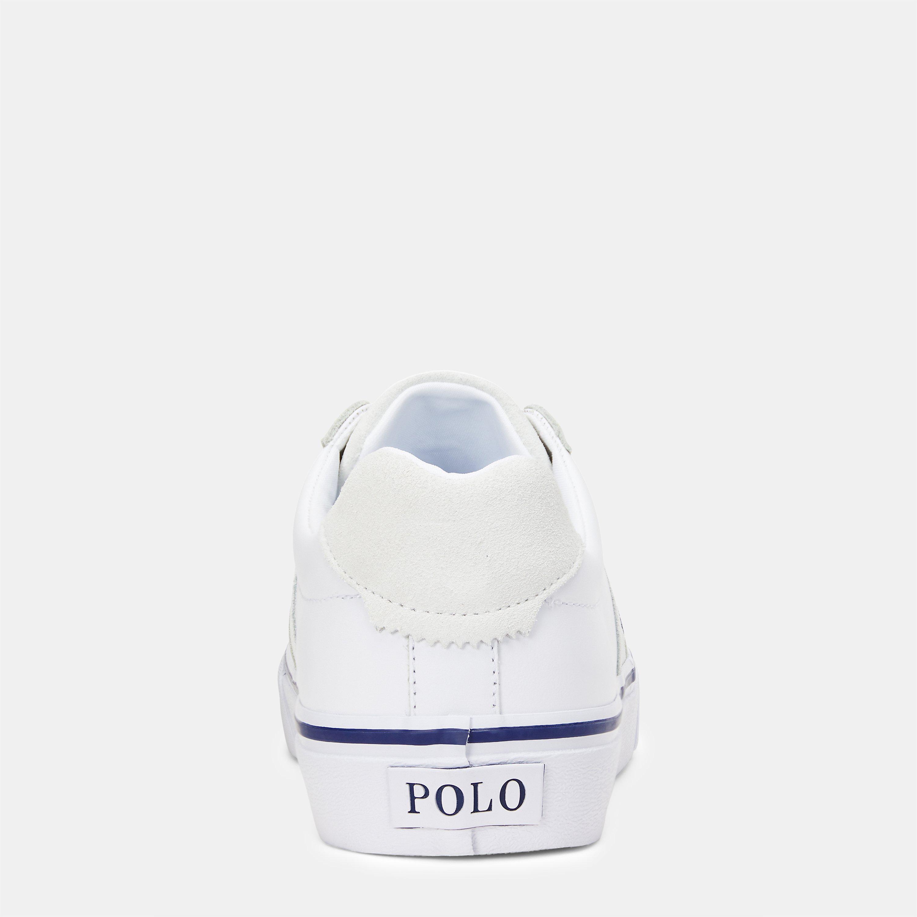 White/Navy - Polo Ralph Lauren - Hanford Trainers - 3