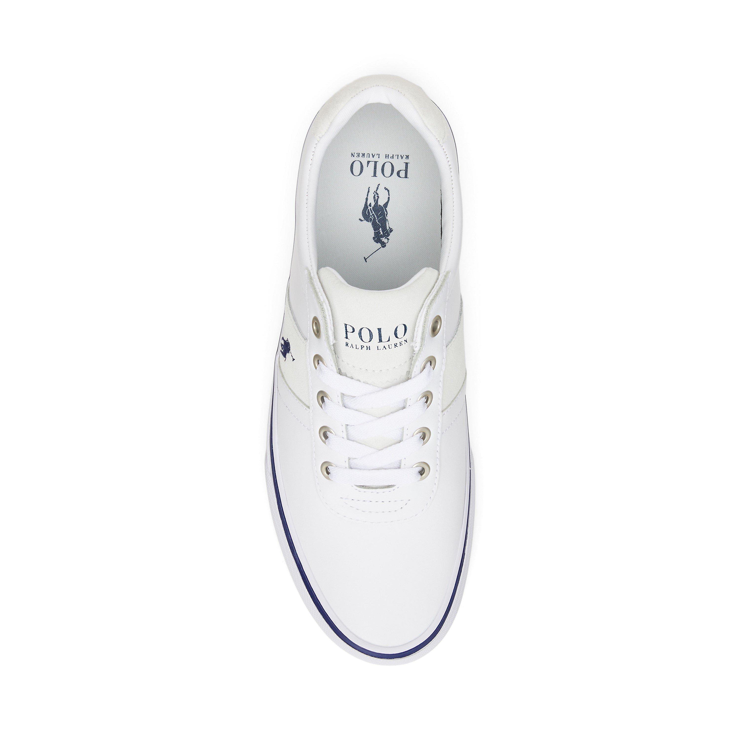 White/Navy - Polo Ralph Lauren - Hanford Trainers - 3