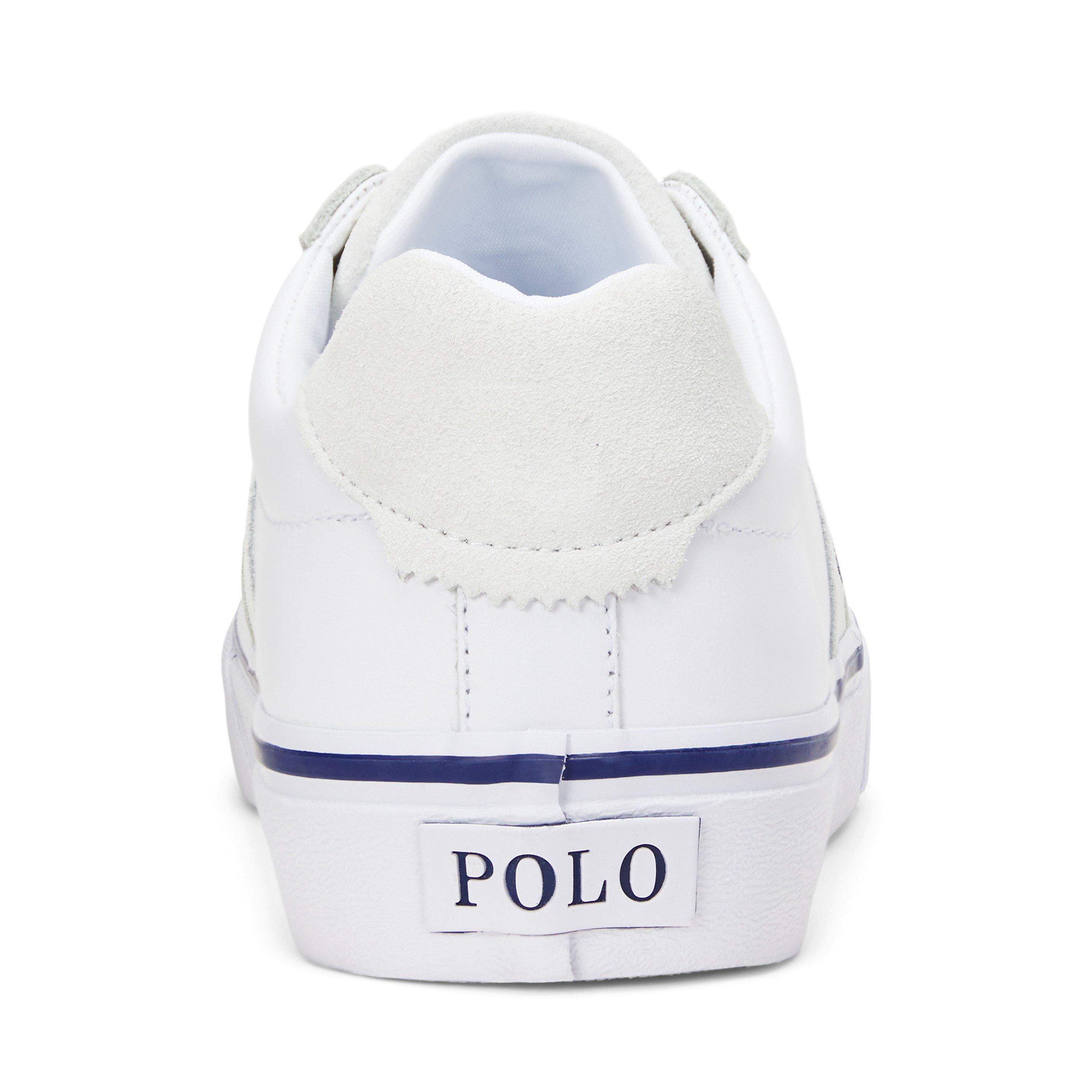 White/Navy - Polo Ralph Lauren - Hanford Trainers - 4