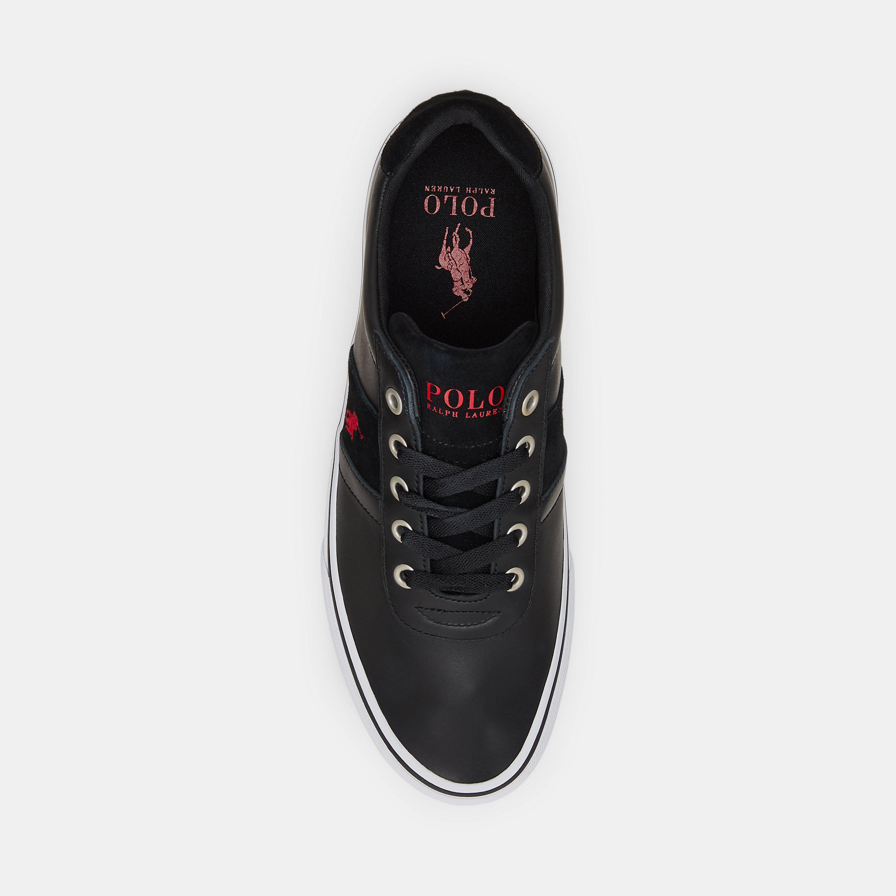 Black/Red - Polo Ralph Lauren - Hanford Trainers - 4