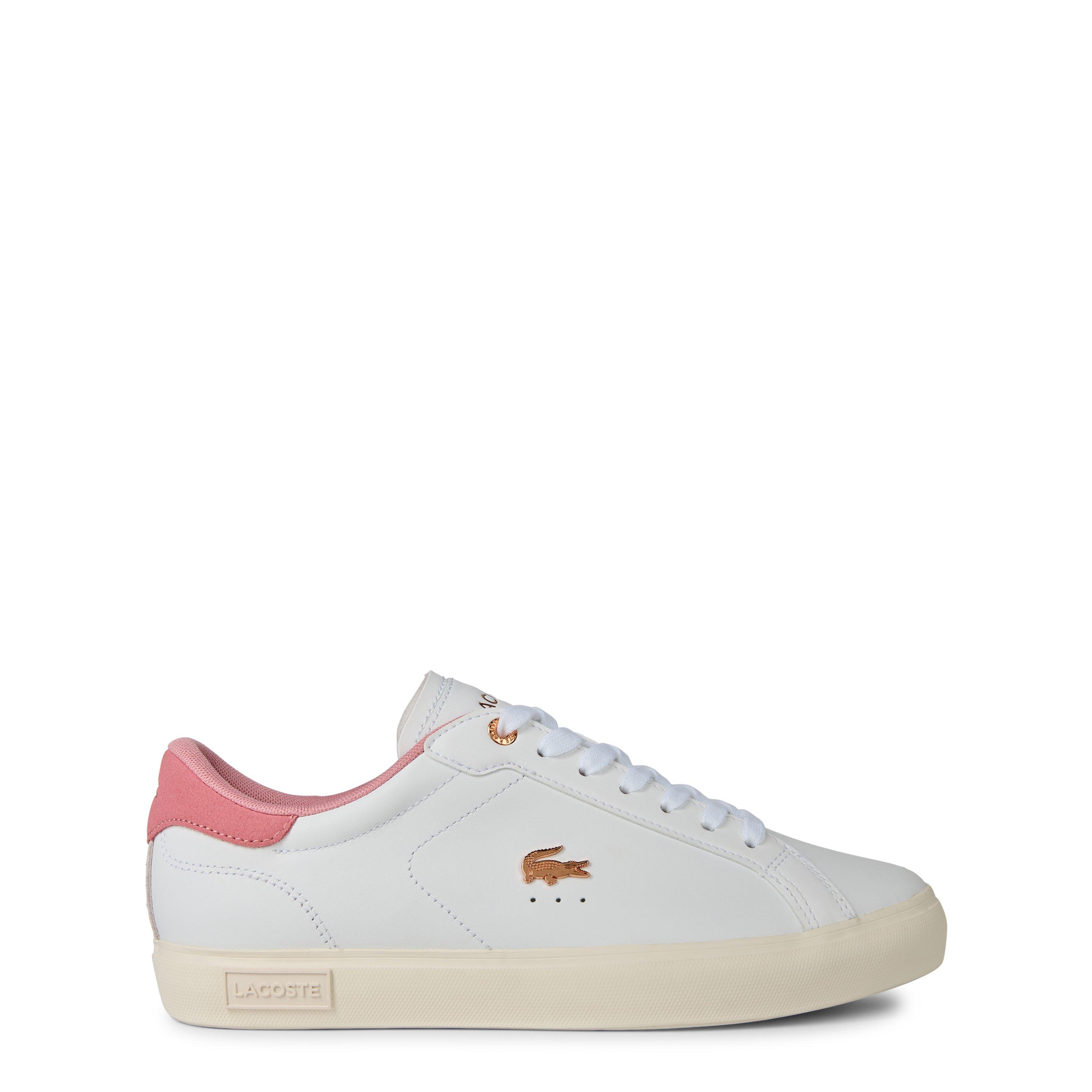 White/Pink - Lacoste - Women's Power Court Trainers - 1