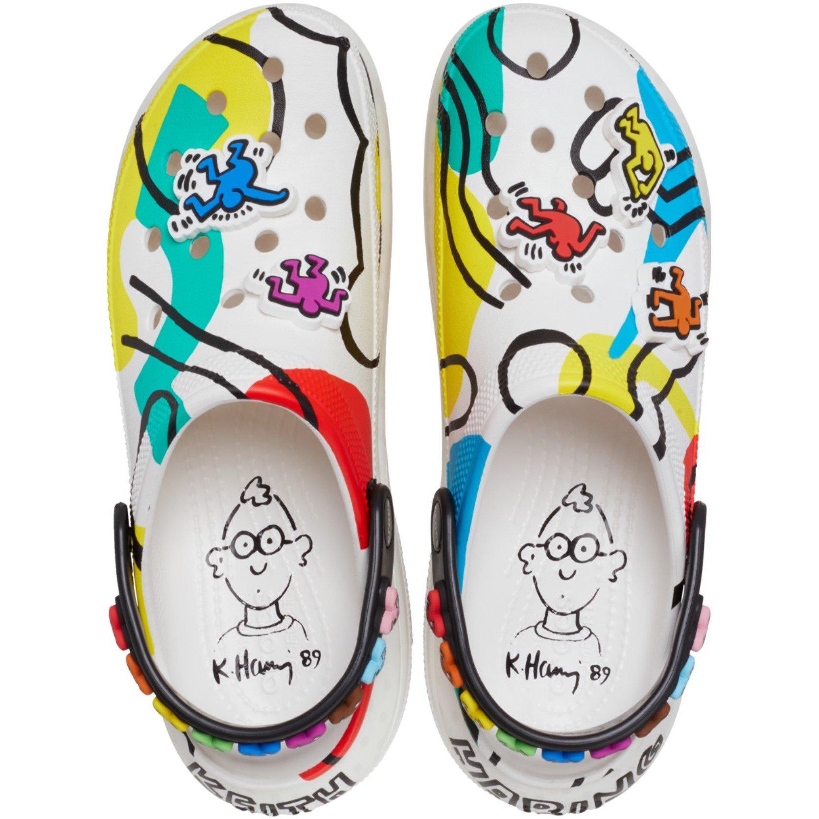 Crna - Crocs - Keith Haring Mega Crush Clog - 4