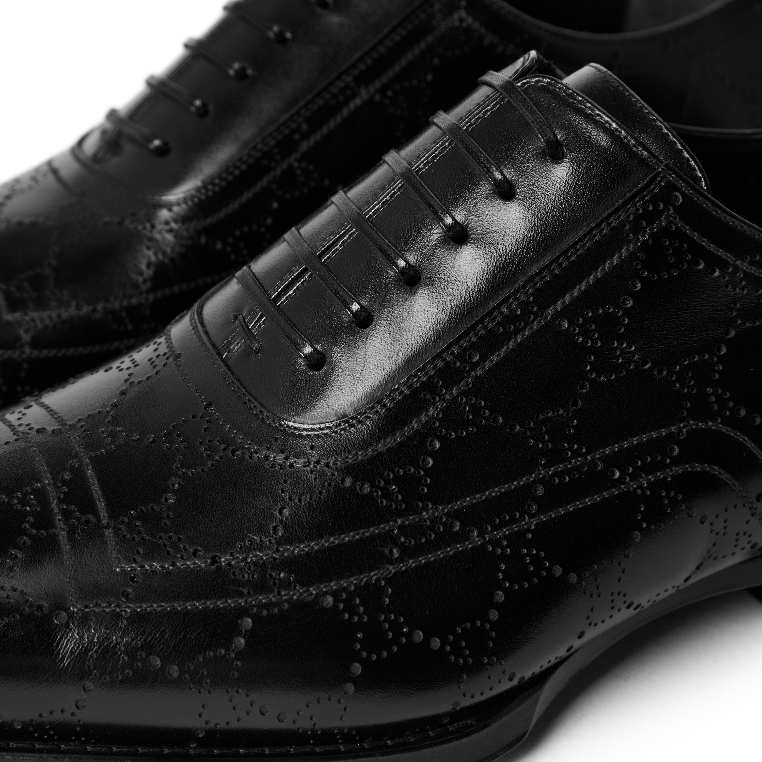 Black - Gucci - Men's Derby Shoes - 3